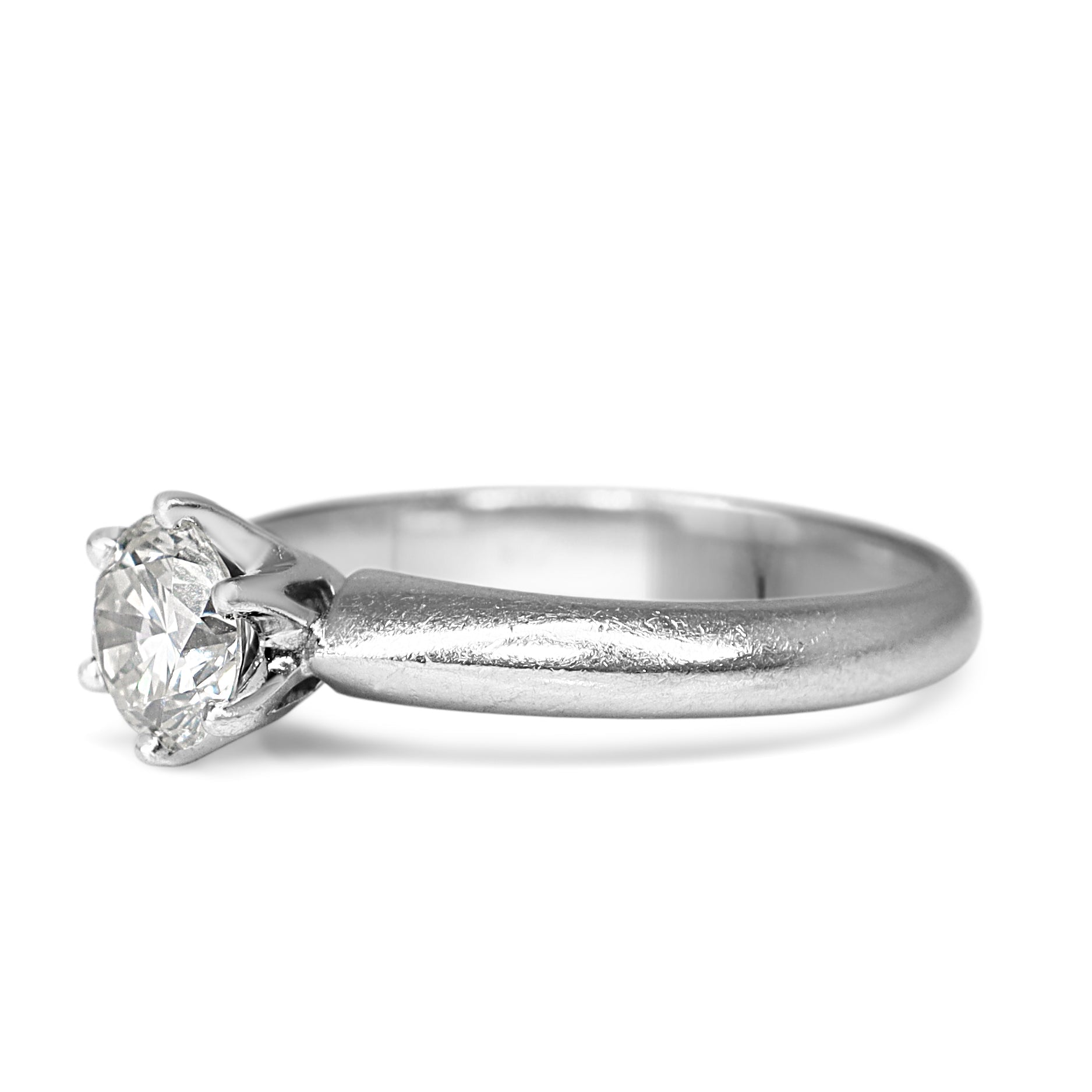 18ct White Gold .75ct Diamond Solitaire Ring - Burlington Jewellery