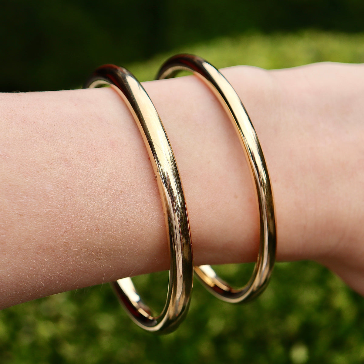 9ct Yellow Gold All Round Golf Bangle