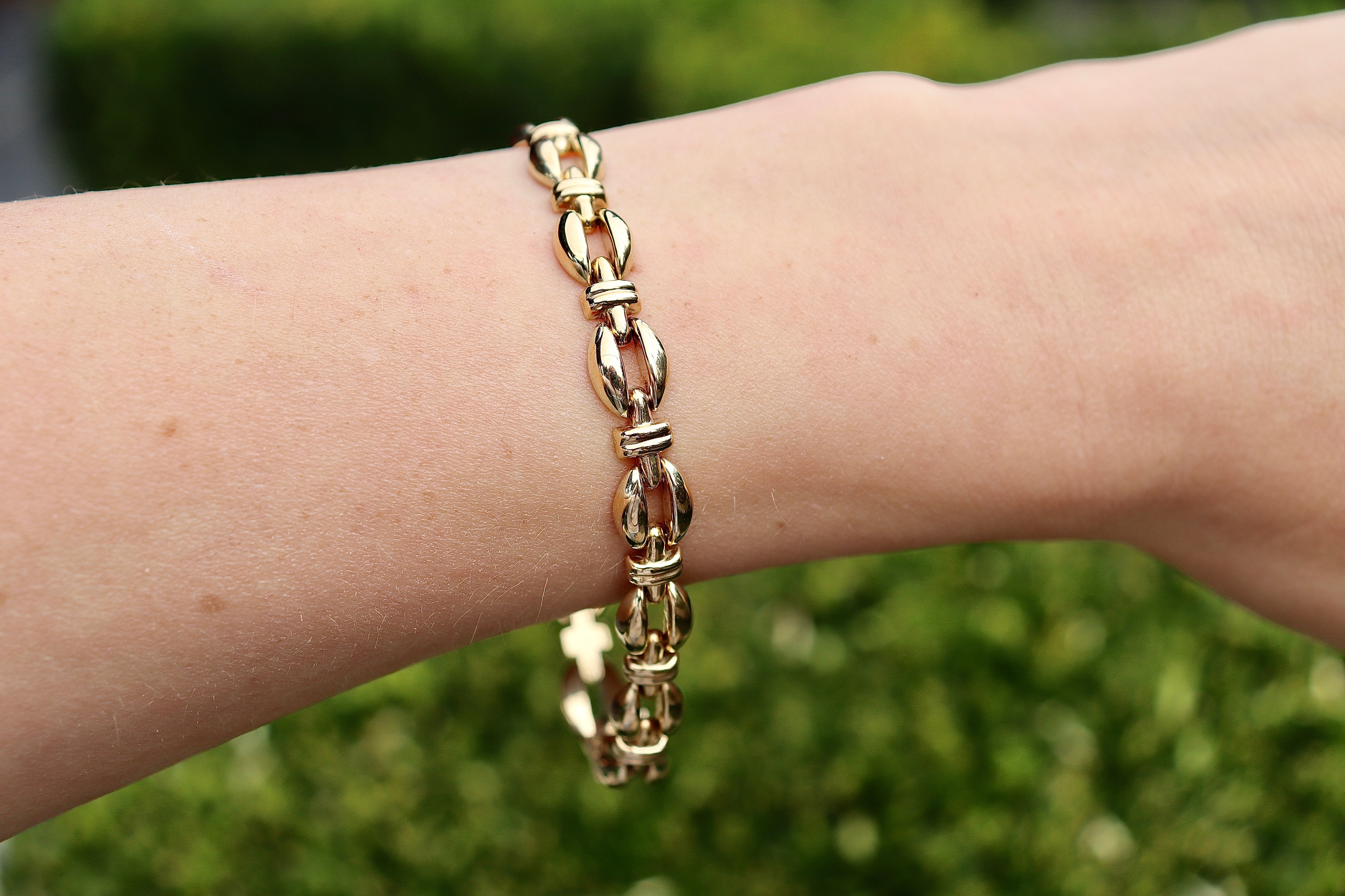9ct Yellow Gold Fancy Link Bracelet