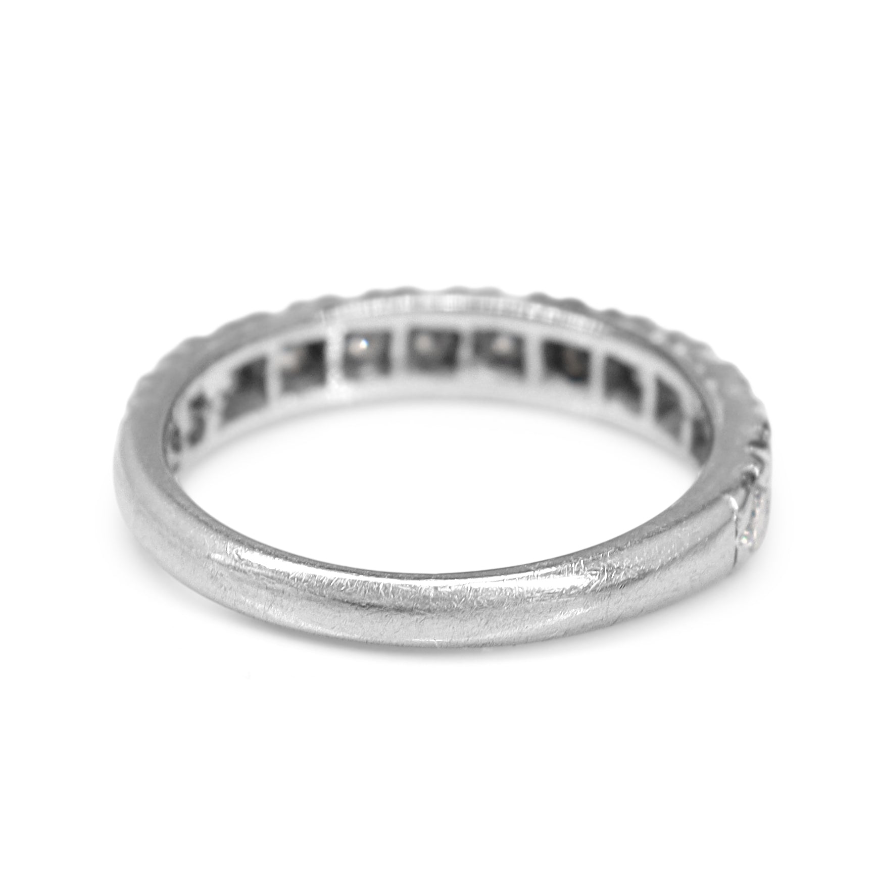 18ct White Gold .75ct Diamond Band Ring