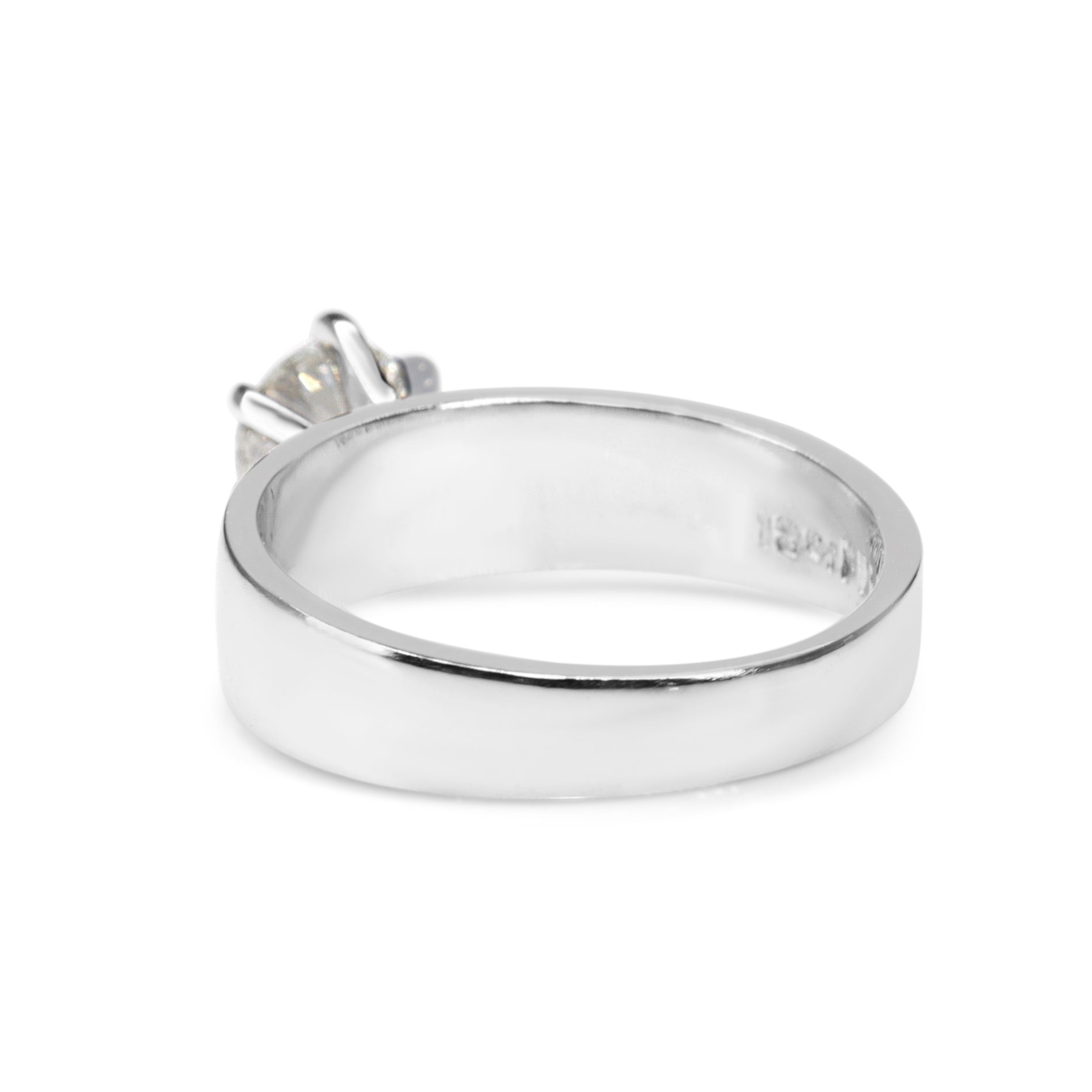 Platinum and 18ct White Gold .60ct Diamond Solitaire Ring