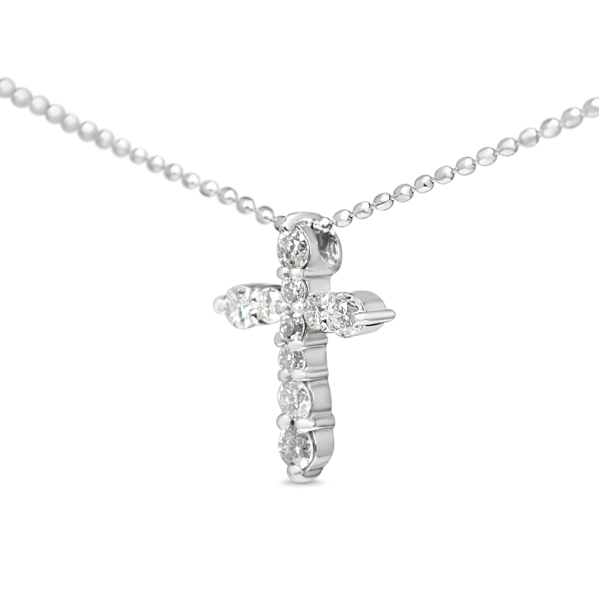 Platinum .30ct Diamond Cross Necklace