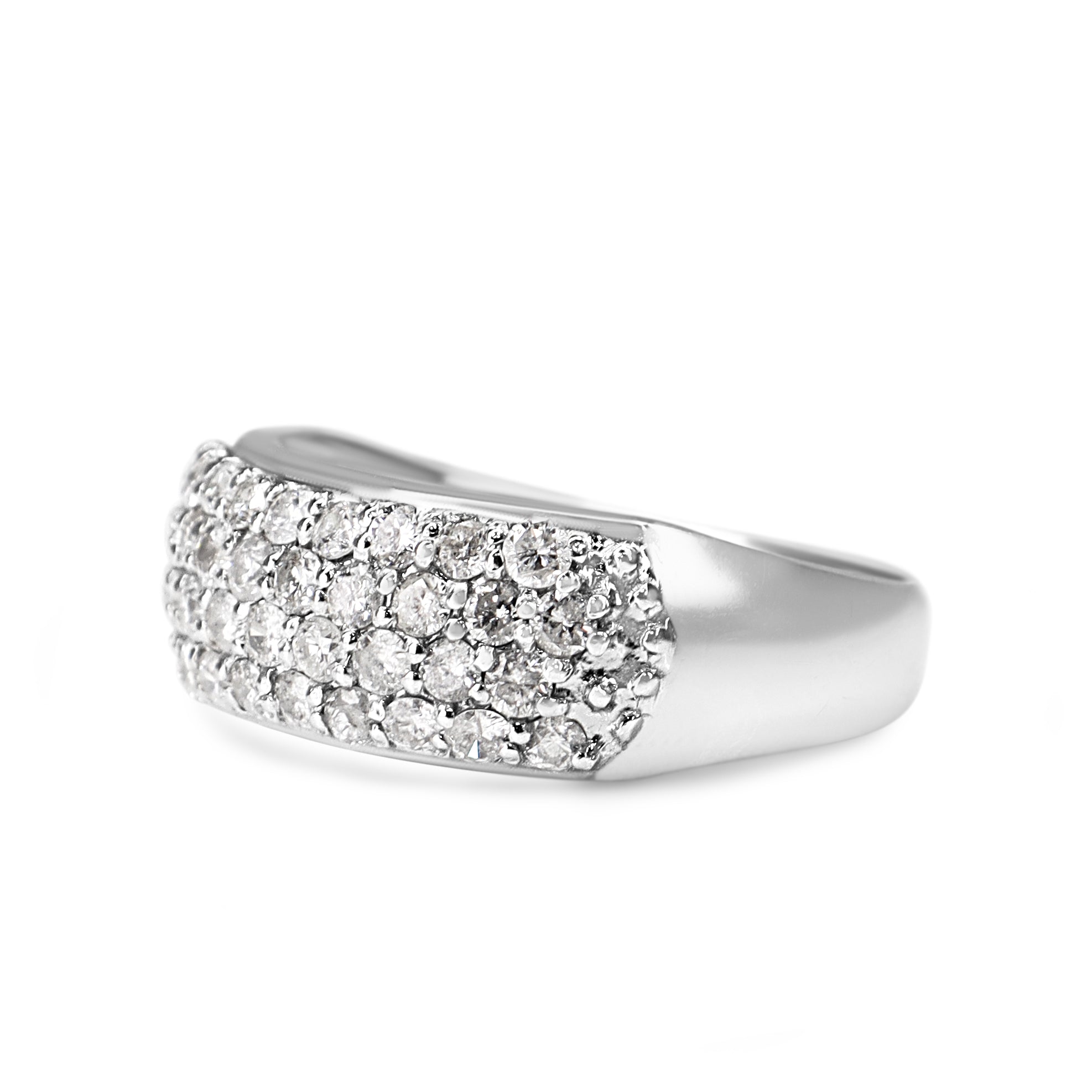 Platinum Diamond Pavé Band Ring