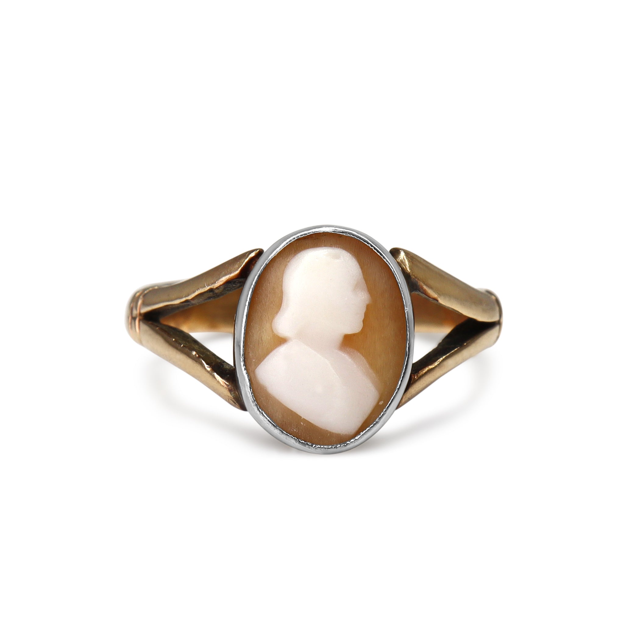9ct Antique Rose Gold Cameo Ring