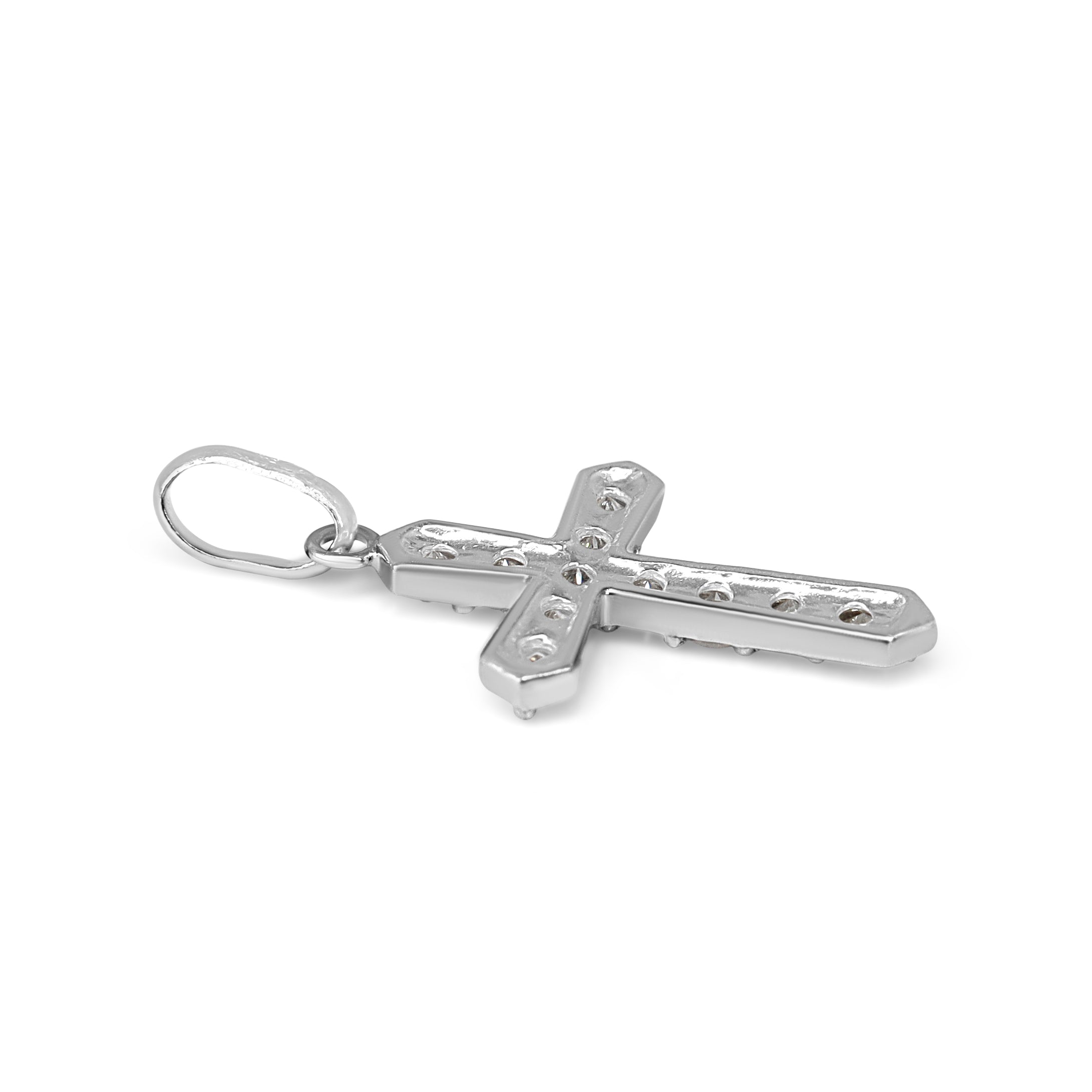 Platinum .50ct Diamond Cross Pendant