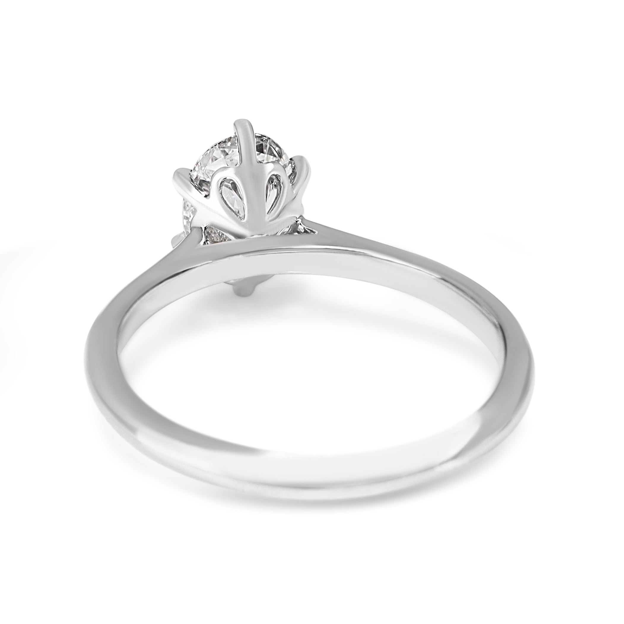 Platinum 6 Claw Oval 1.05ct Diamond Solitaire Ring