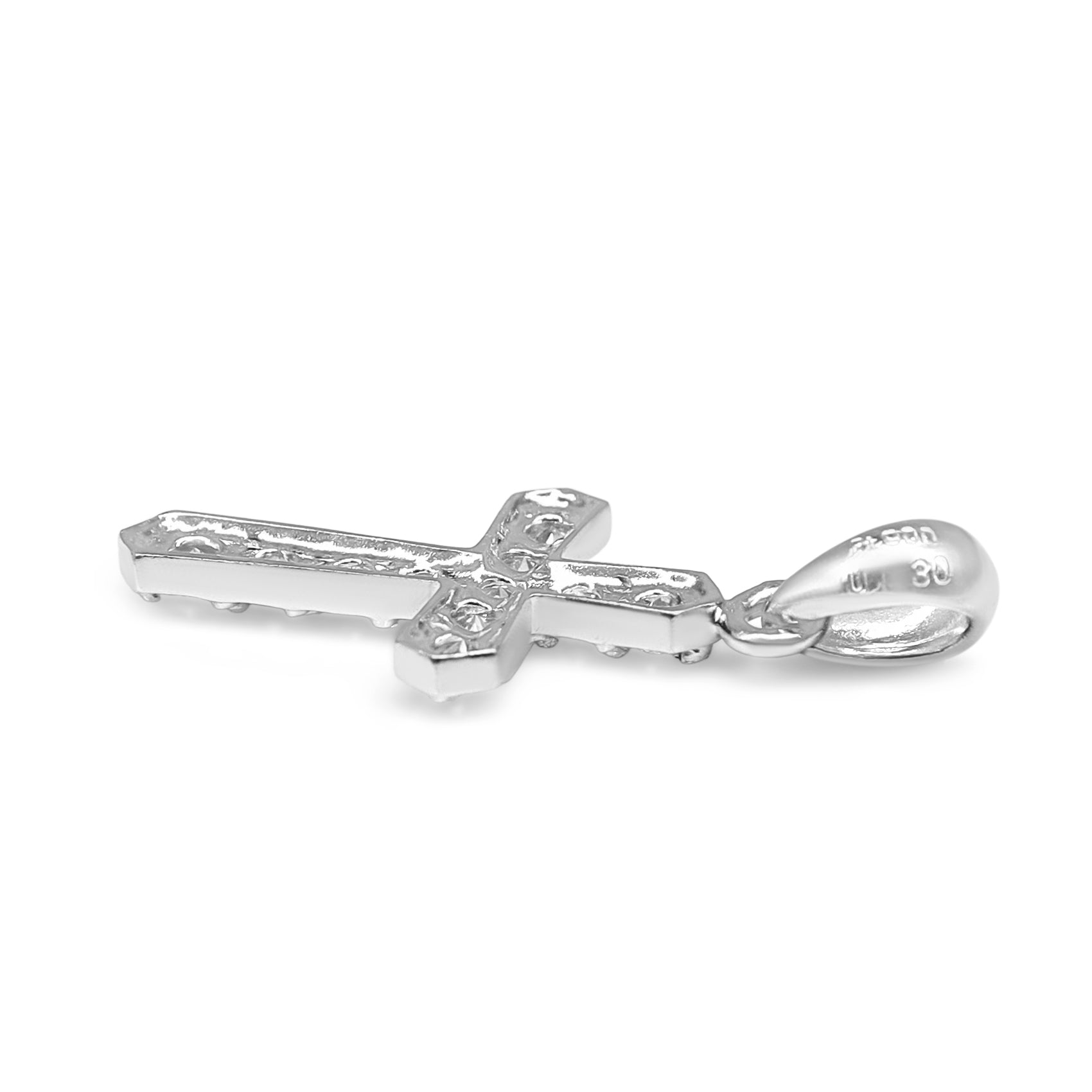Platinum .30ct Diamond Cross Pendant