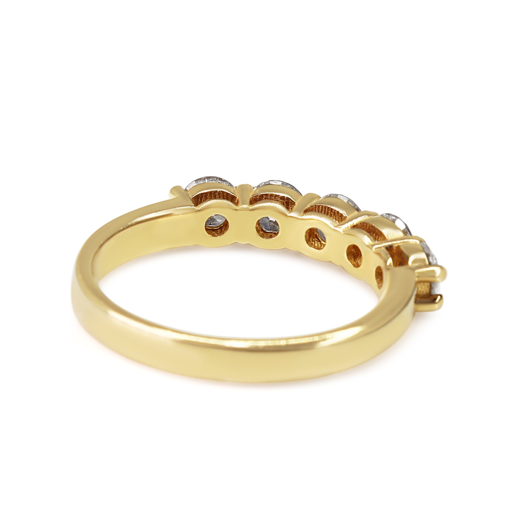 14ct Yellow Gold 1.00ct 5 Stone Diamond Ring