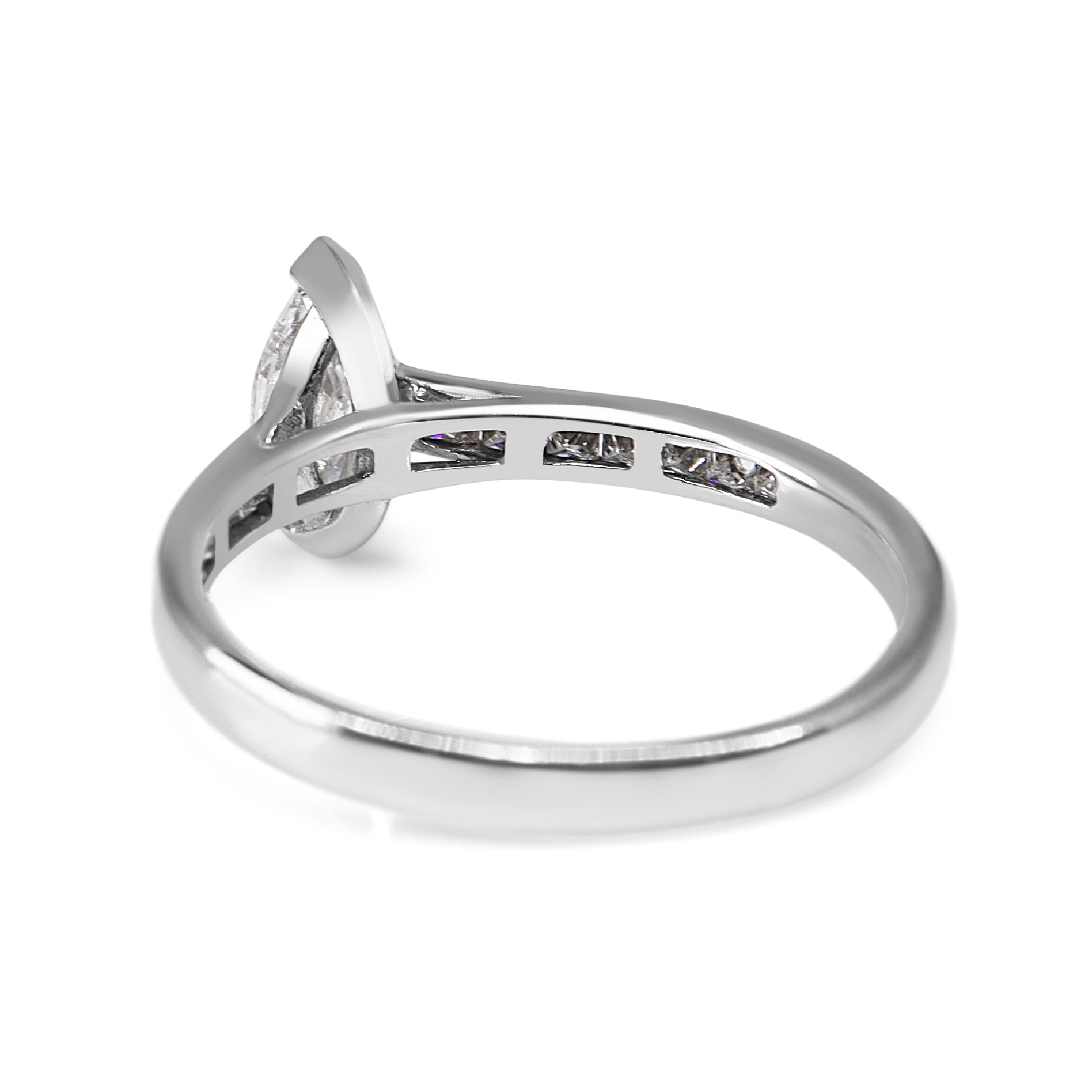 18ct White Gold Marquise and Princess Cut Diamond Ring