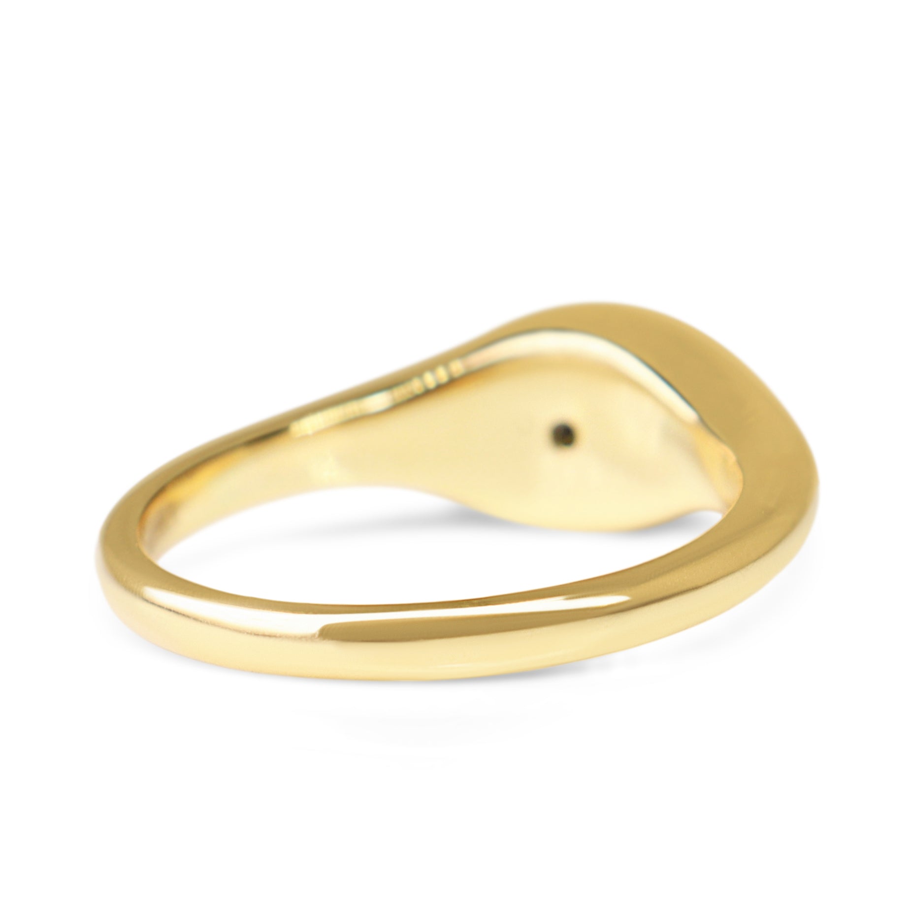 18ct Yellow Gold Oval East West Bezel Diamond Ring