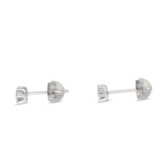 Platinum .25ct Diamond 6 Claw Stud Earrings