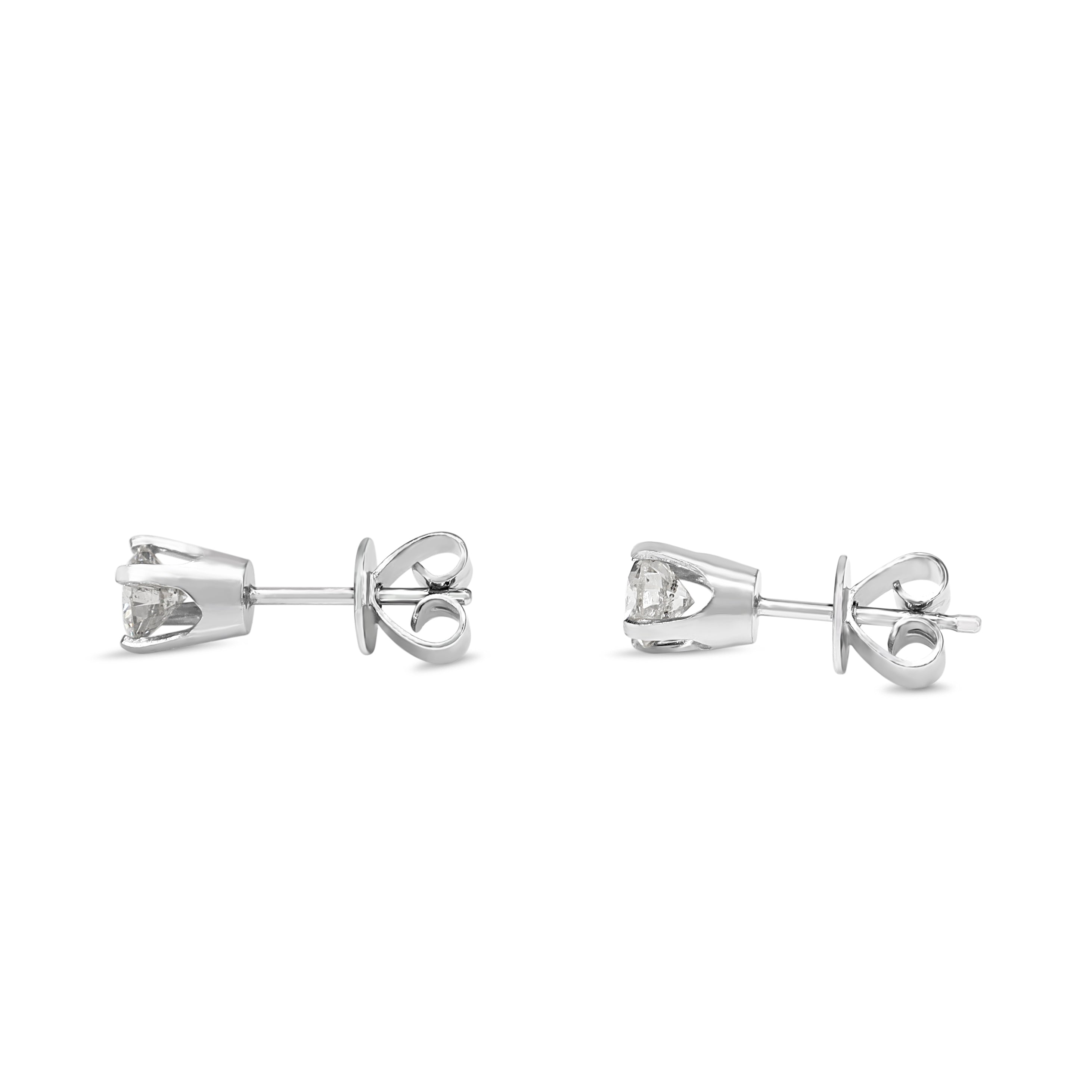 14ct White Gold .60ct Diamond Stud Earrings