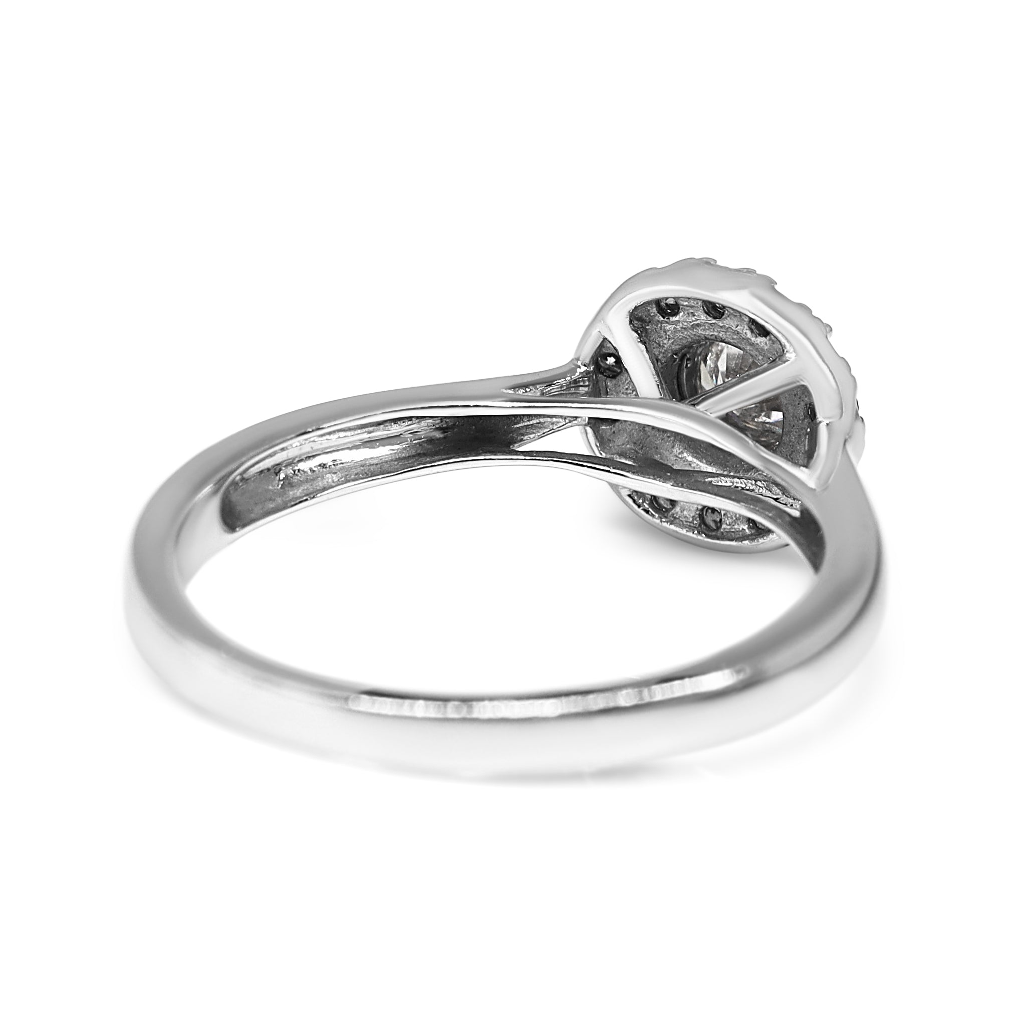 10ct White Gold Illusion Style Diamond Halo Ring