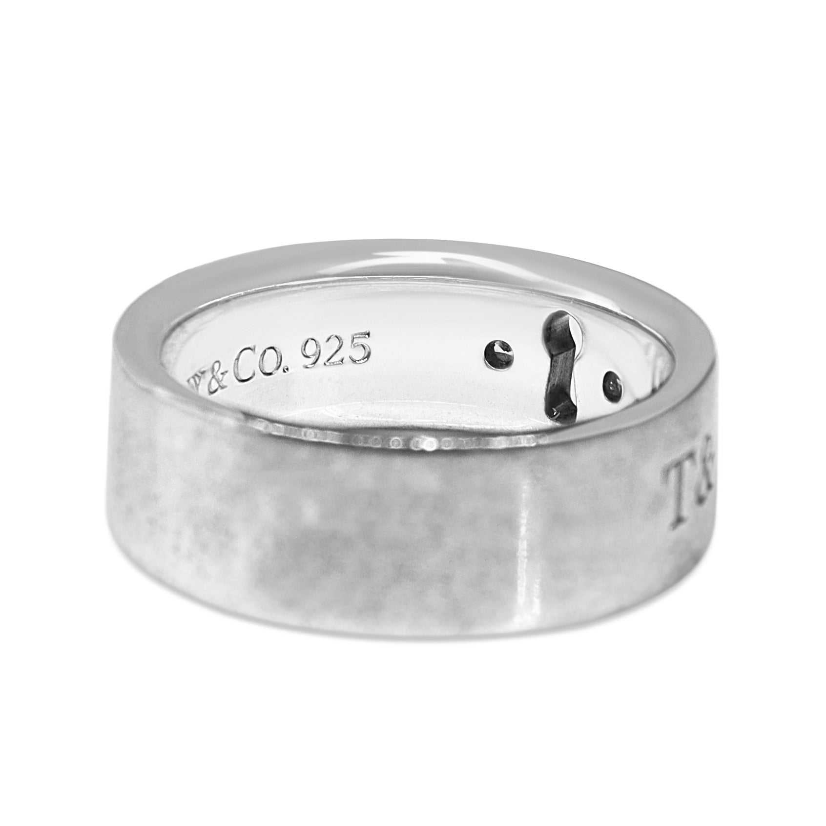 Silver Tiffany and Co Diamond Ring