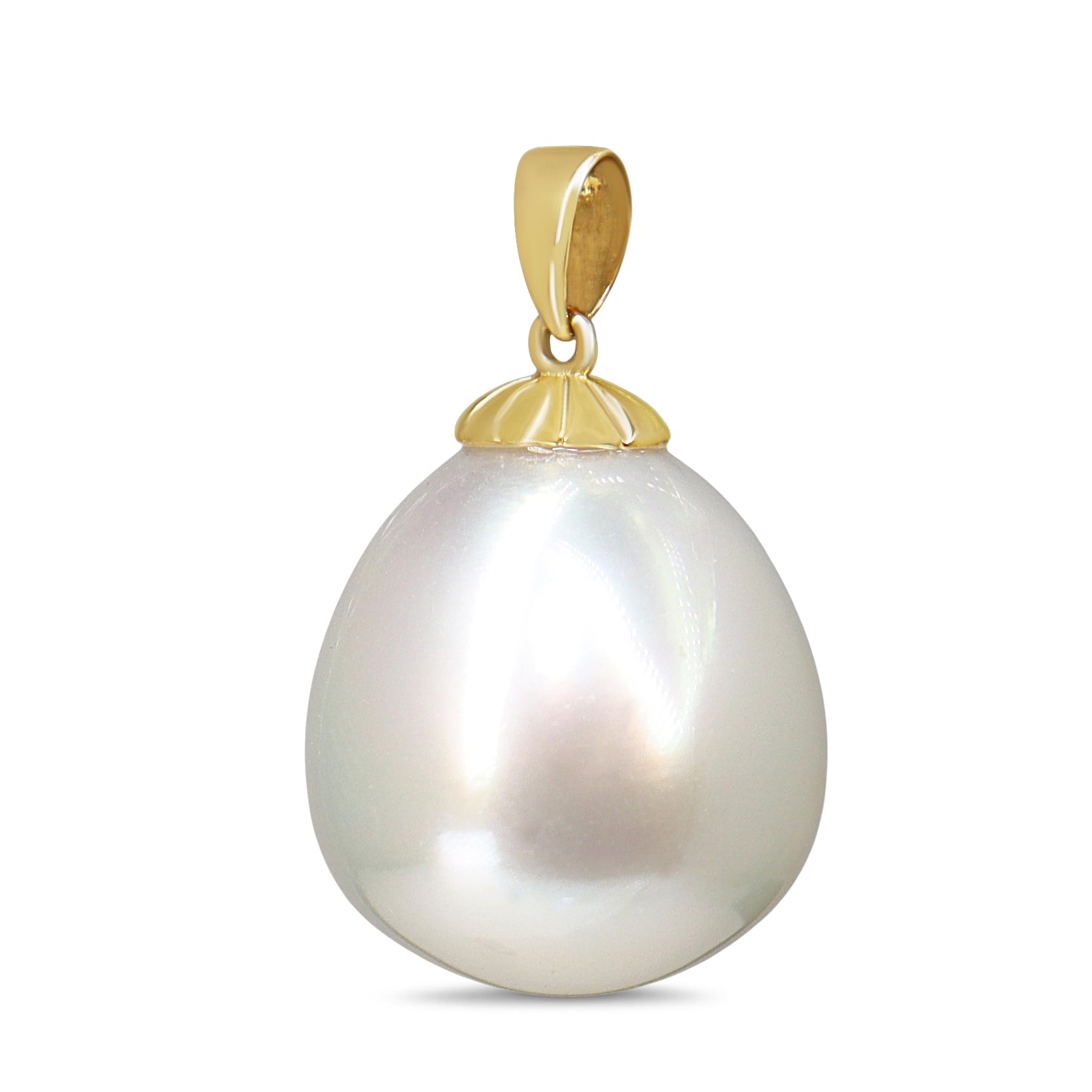 18ct Yellow Gold 13mm South Sea Pearl Pendant