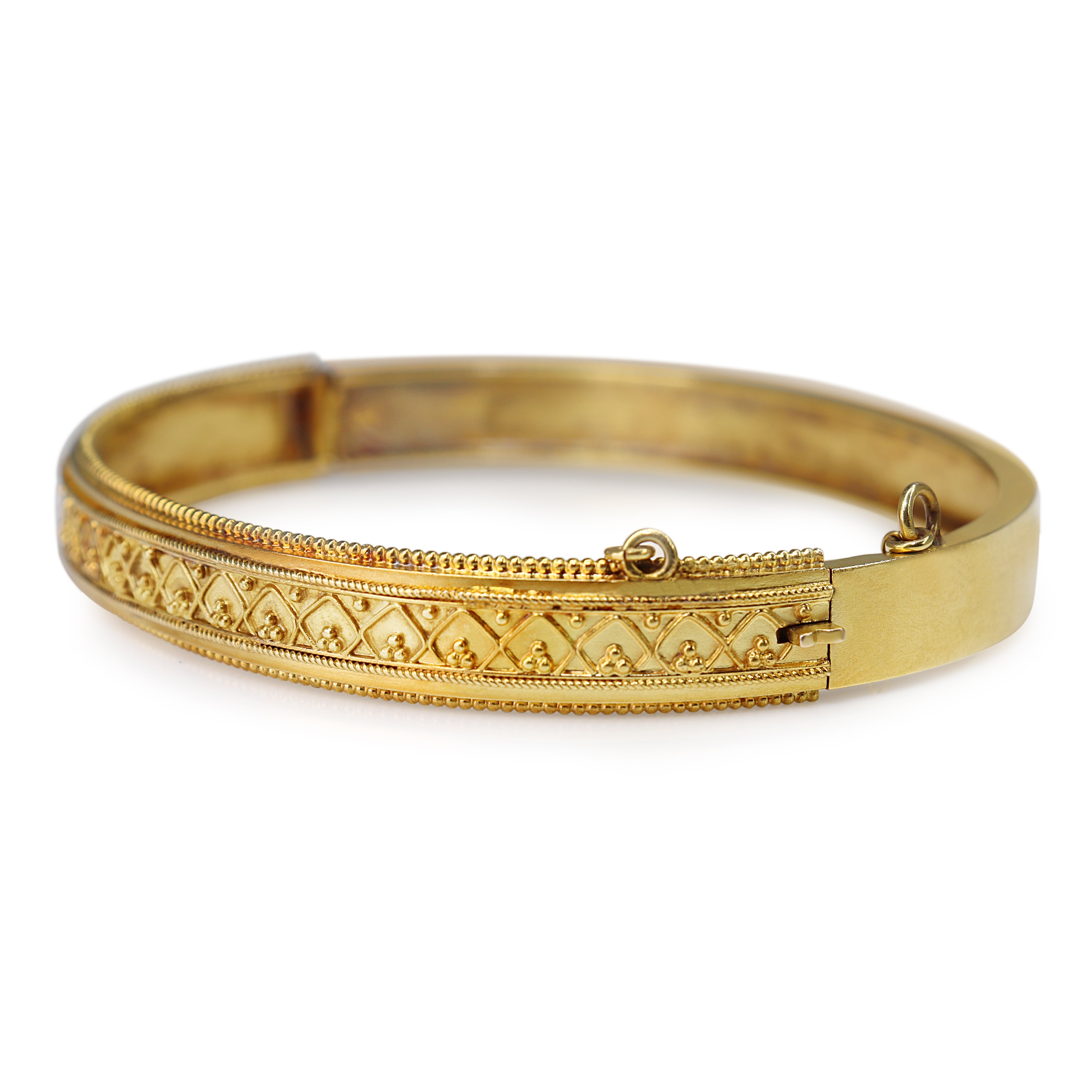 15ct Yellow Gold Antique Victorian Bangle