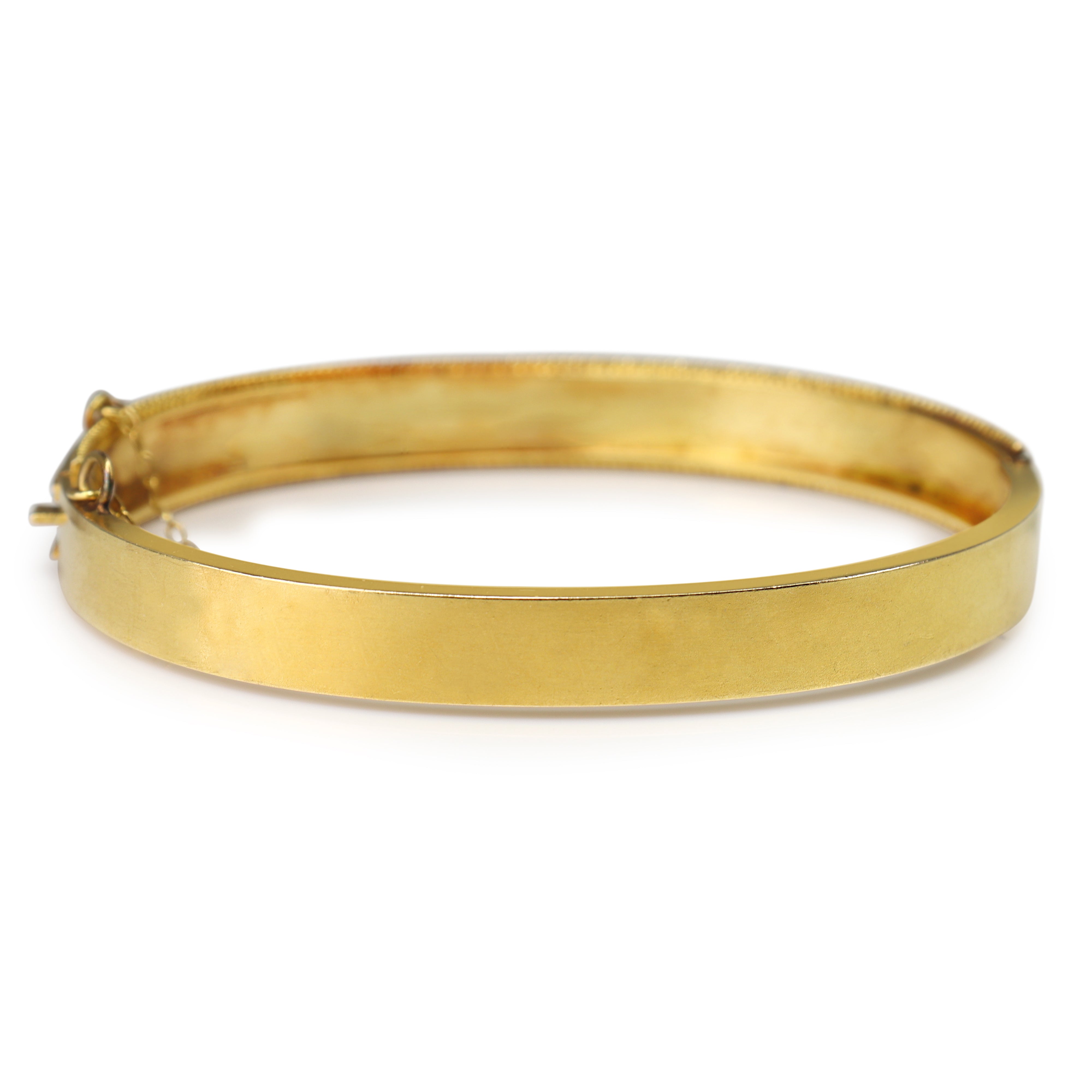 15ct Yellow Gold Antique Victorian Bangle