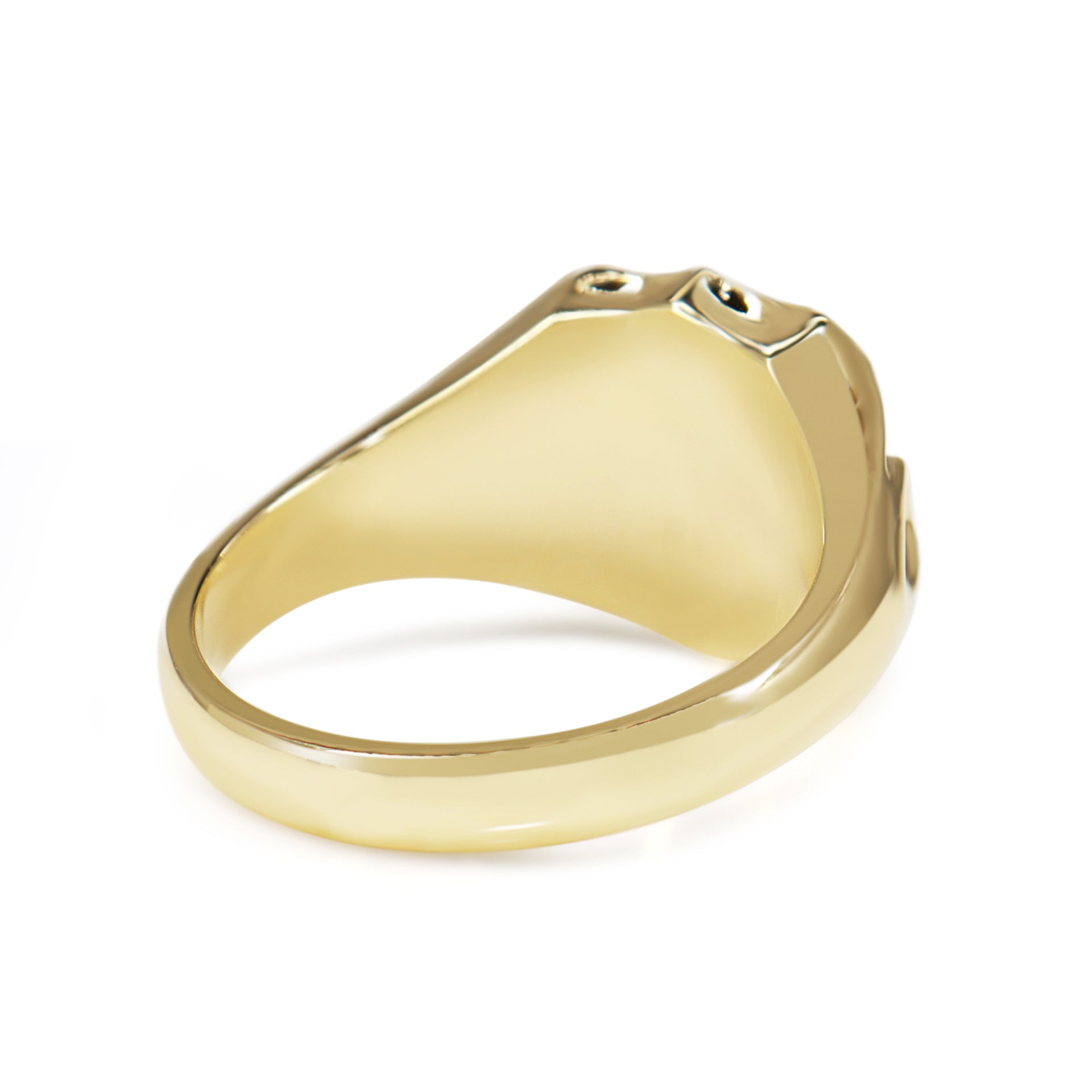 9ct Yellow Gold Shield Style Signet Ring