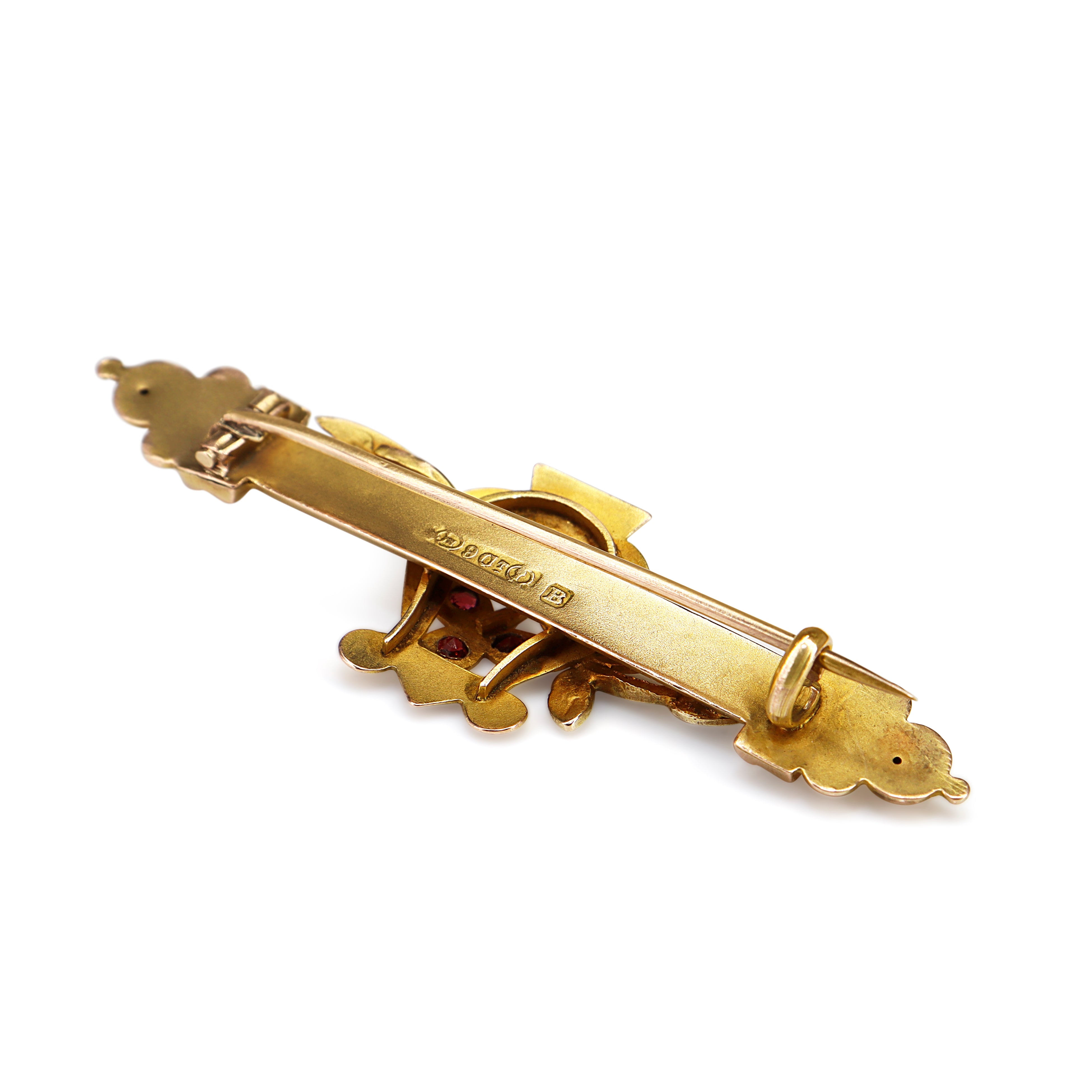 9ct Yellow Gold Antique Brooch