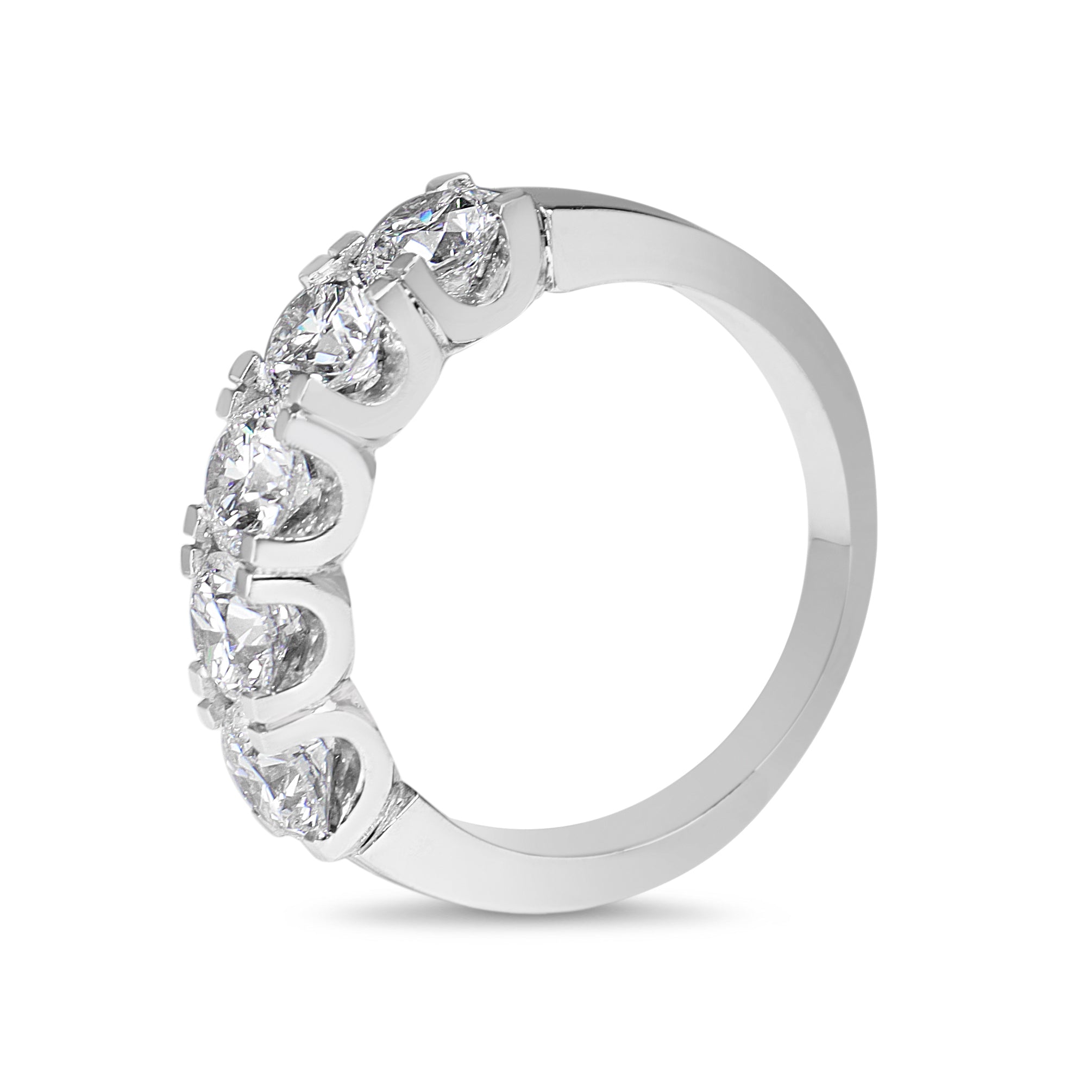 18ct White Gold 5 Stone Lab Grown Diamond Ring
