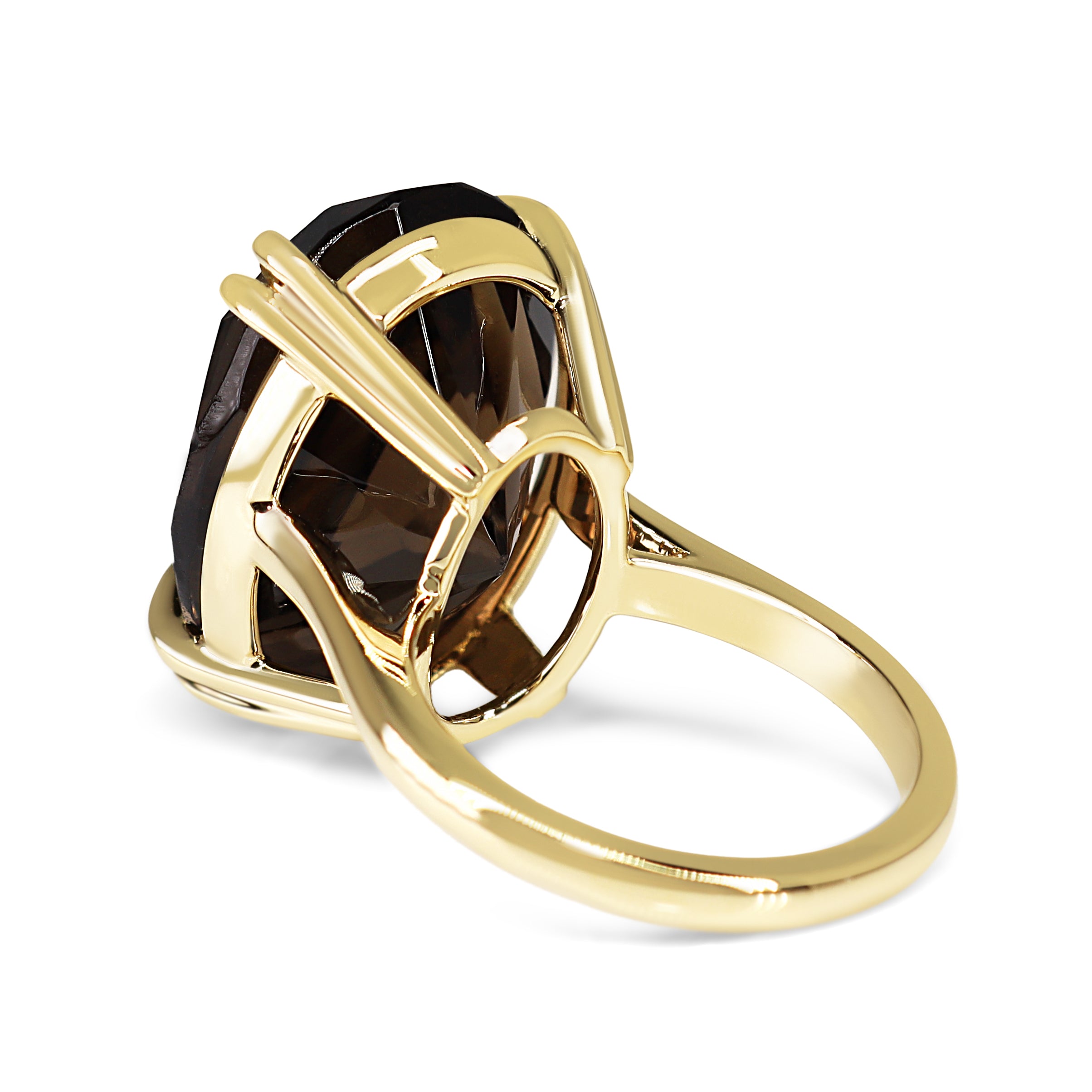 14ct Yellow Quartz Cocktail Ring