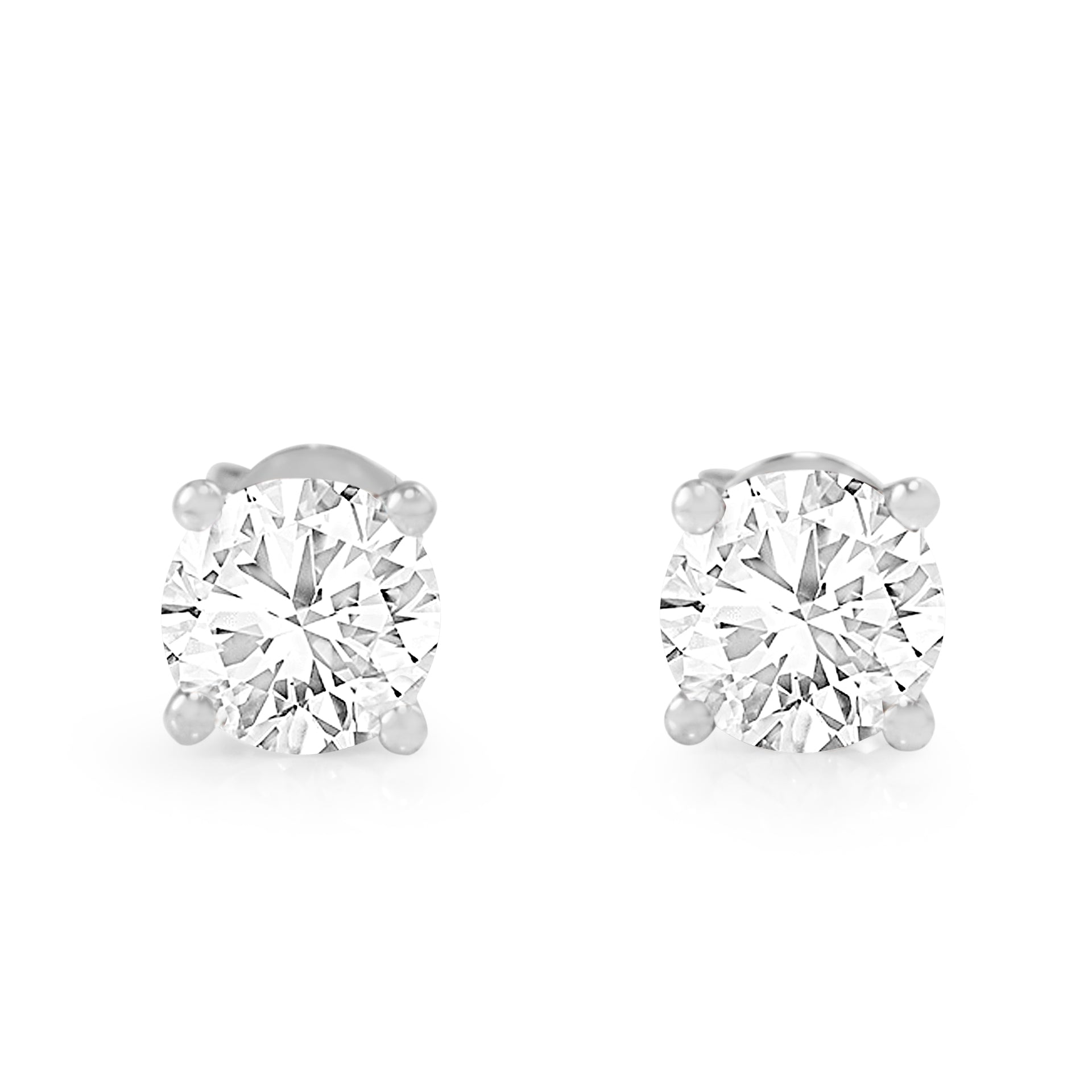 18ct White Gold 1.45ct Diamond Stud Earrings