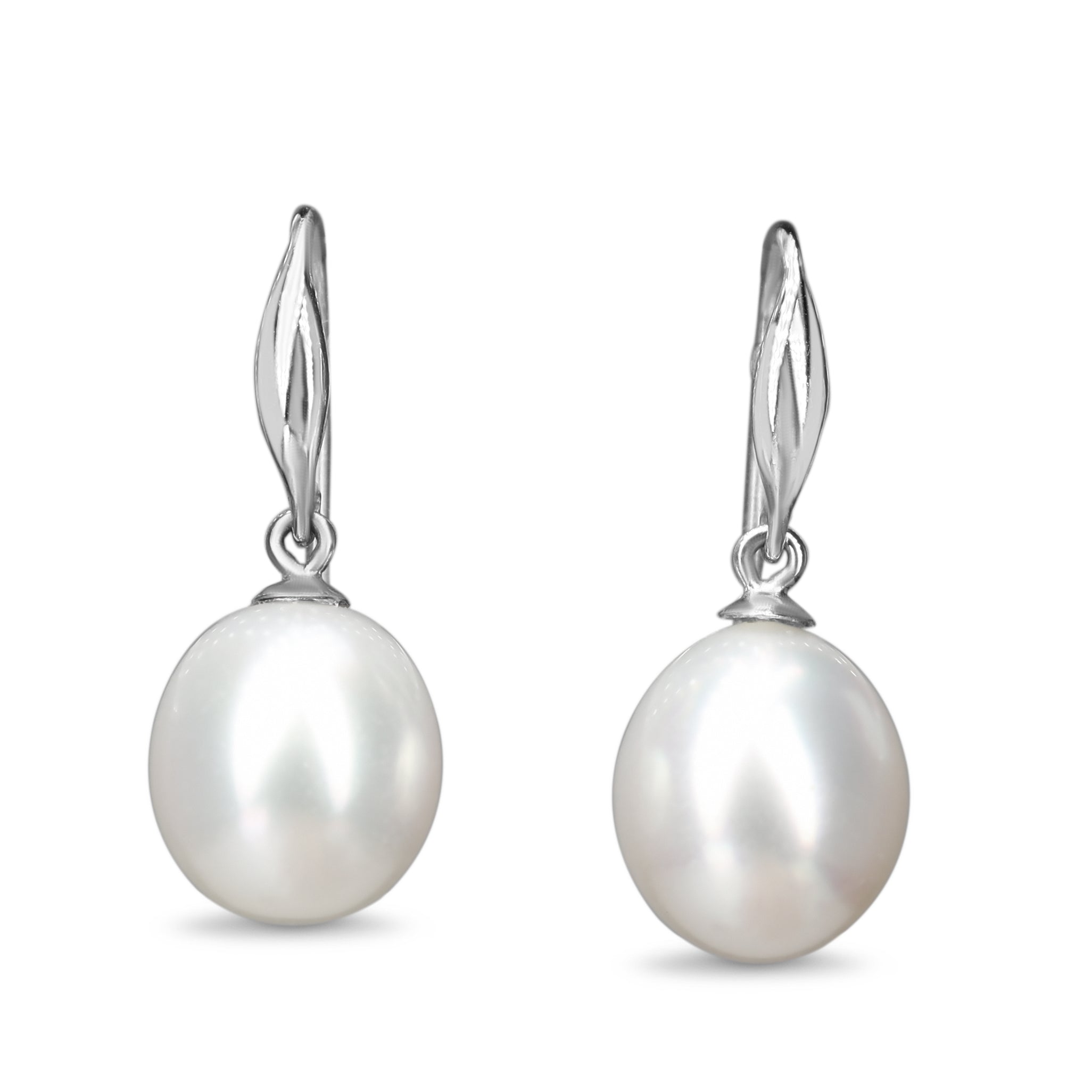 9ct White Gold 10.5mm South Sea Pearl Earrings