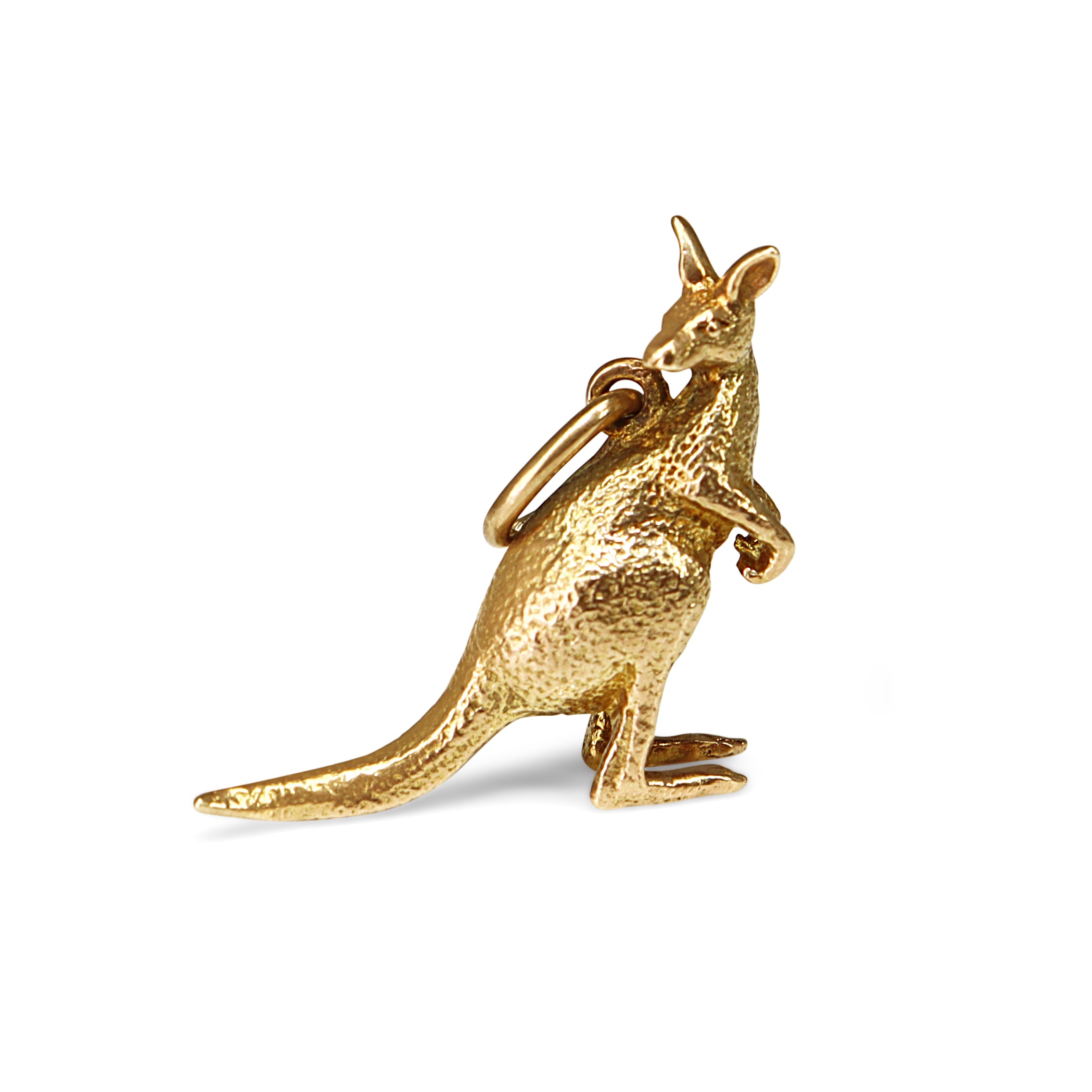 9ct Yellow Gold Kangaroo Charm / Pendant