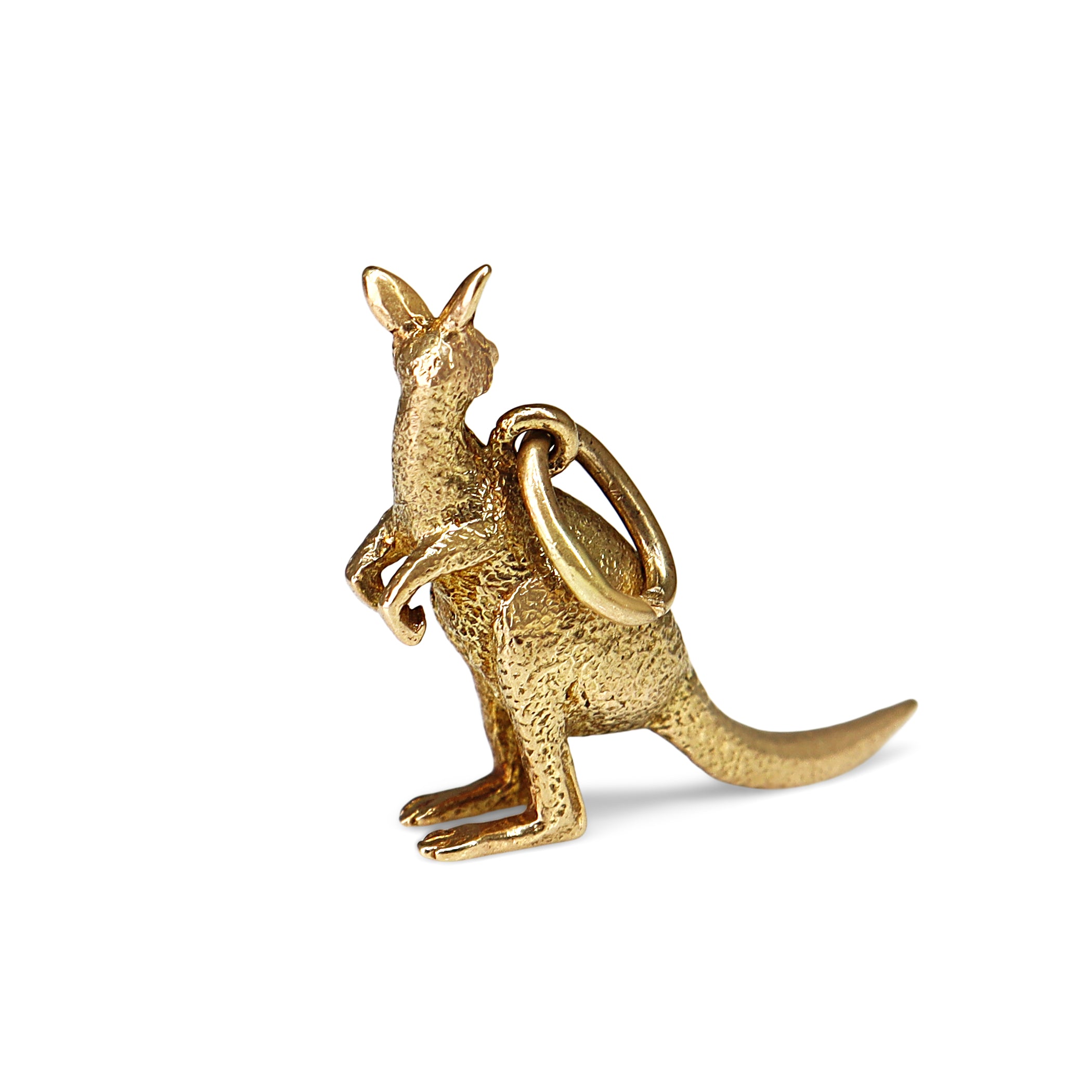 9ct Yellow Gold Kangaroo Charm / Pendant