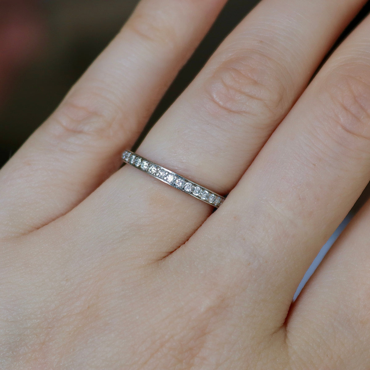 Platinum Diamond Wedding Band
