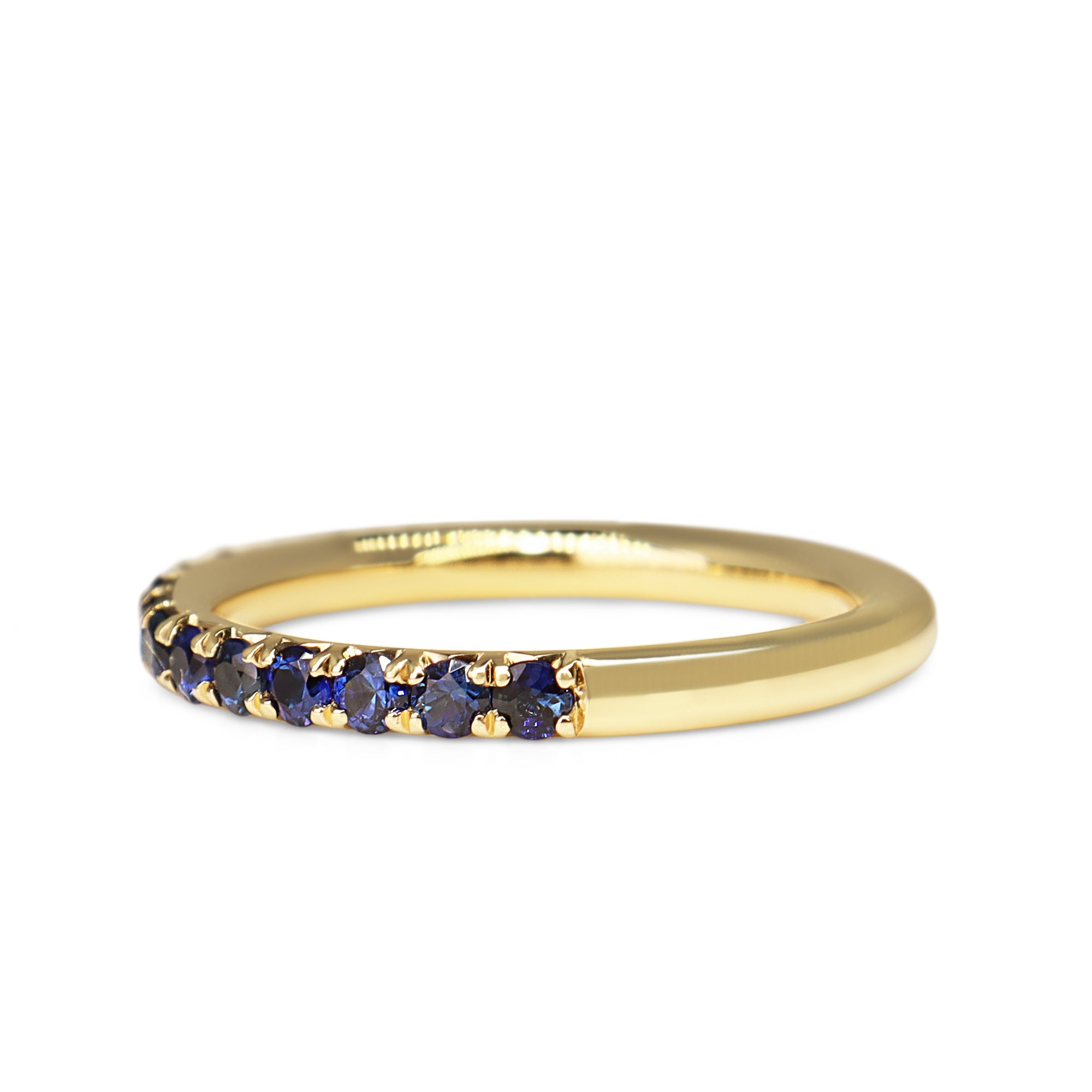 18ct Yellow Gold Sapphire Band Ring