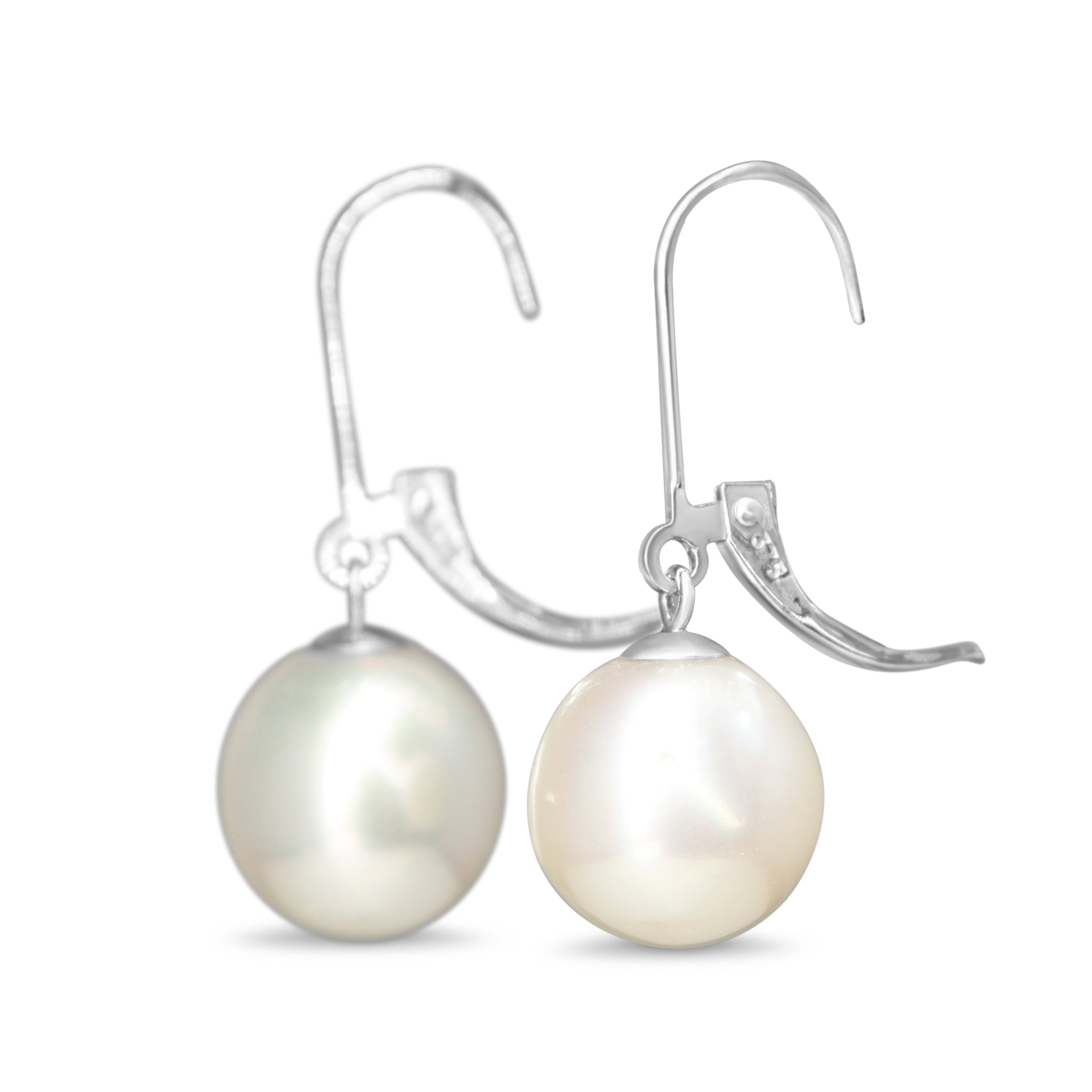 9ct White Gold South Sea 11mm Pearl Earrings