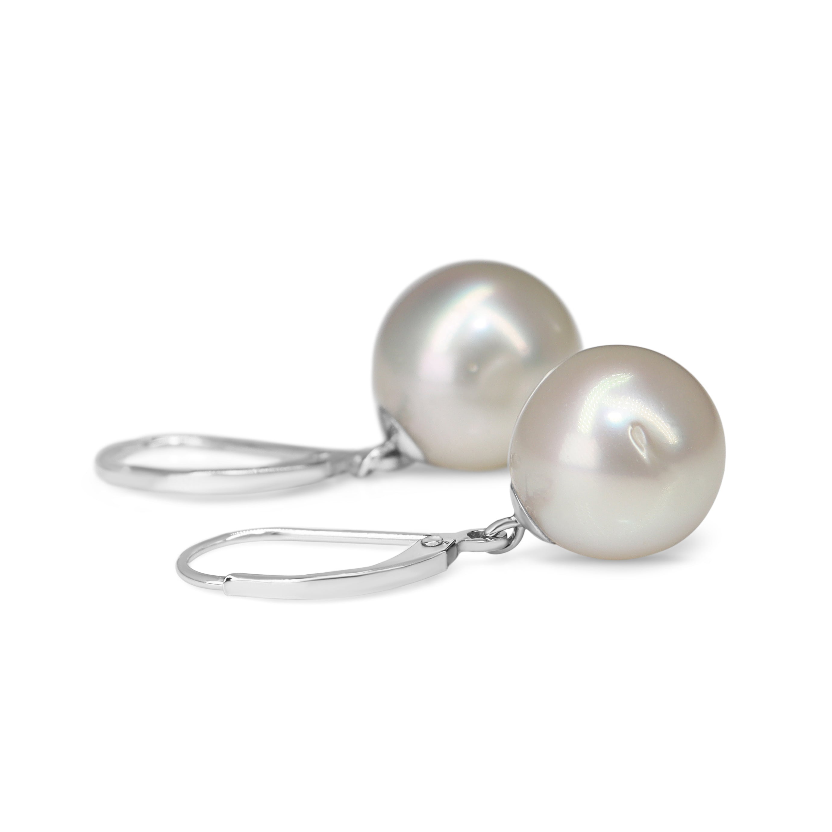 9ct White Gold South Sea 11mm Pearl Earrings