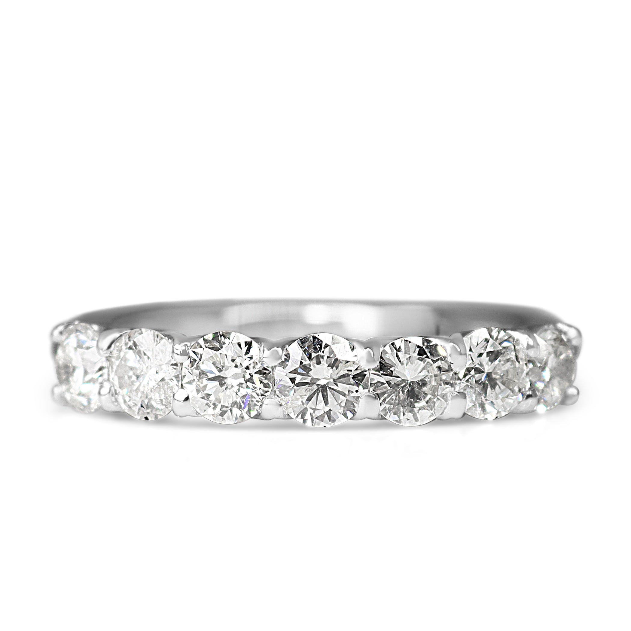 Platinum 1.10ct Diamond 7 Stone Ring
