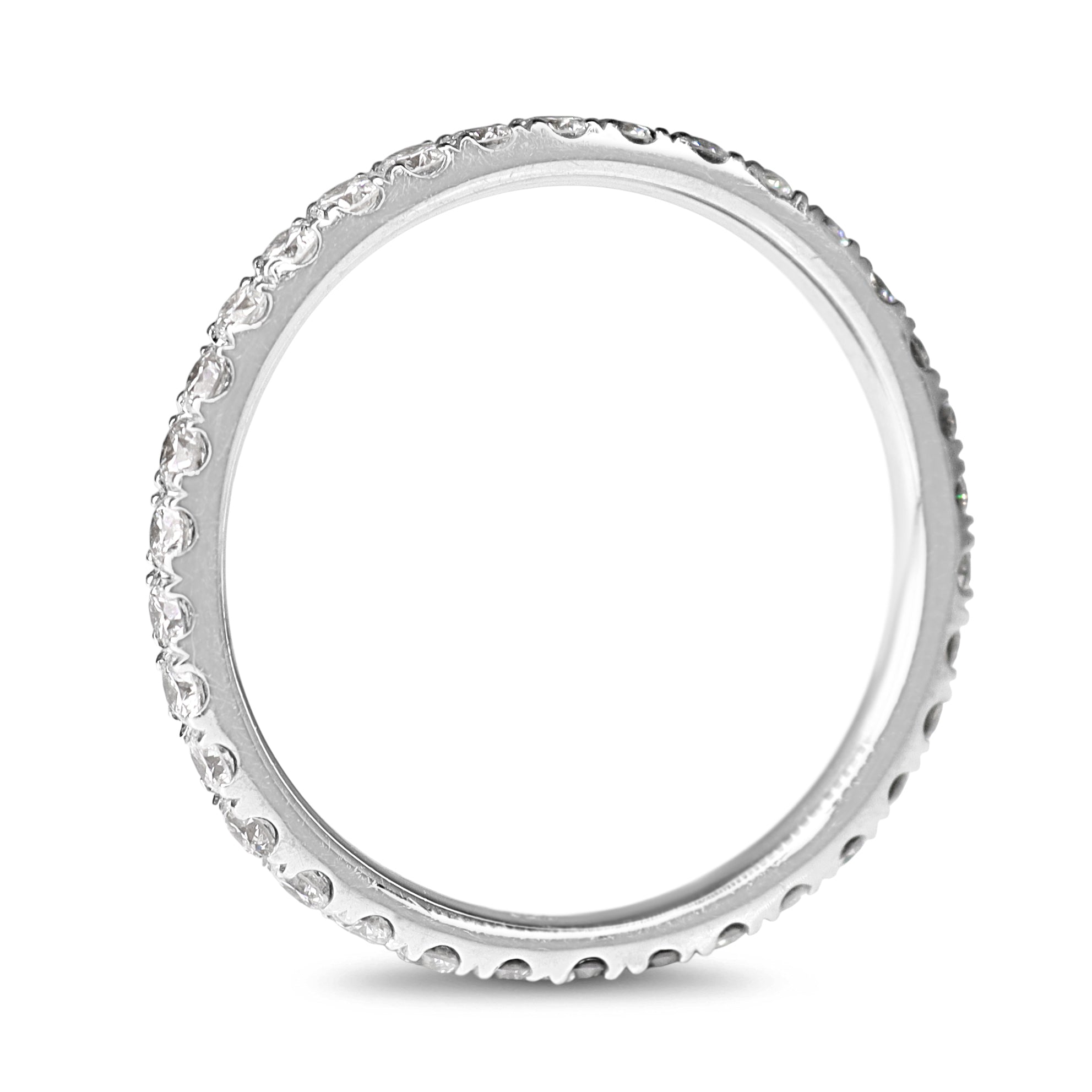 18ct White Gold .75ct All Round Diamond Band Ring