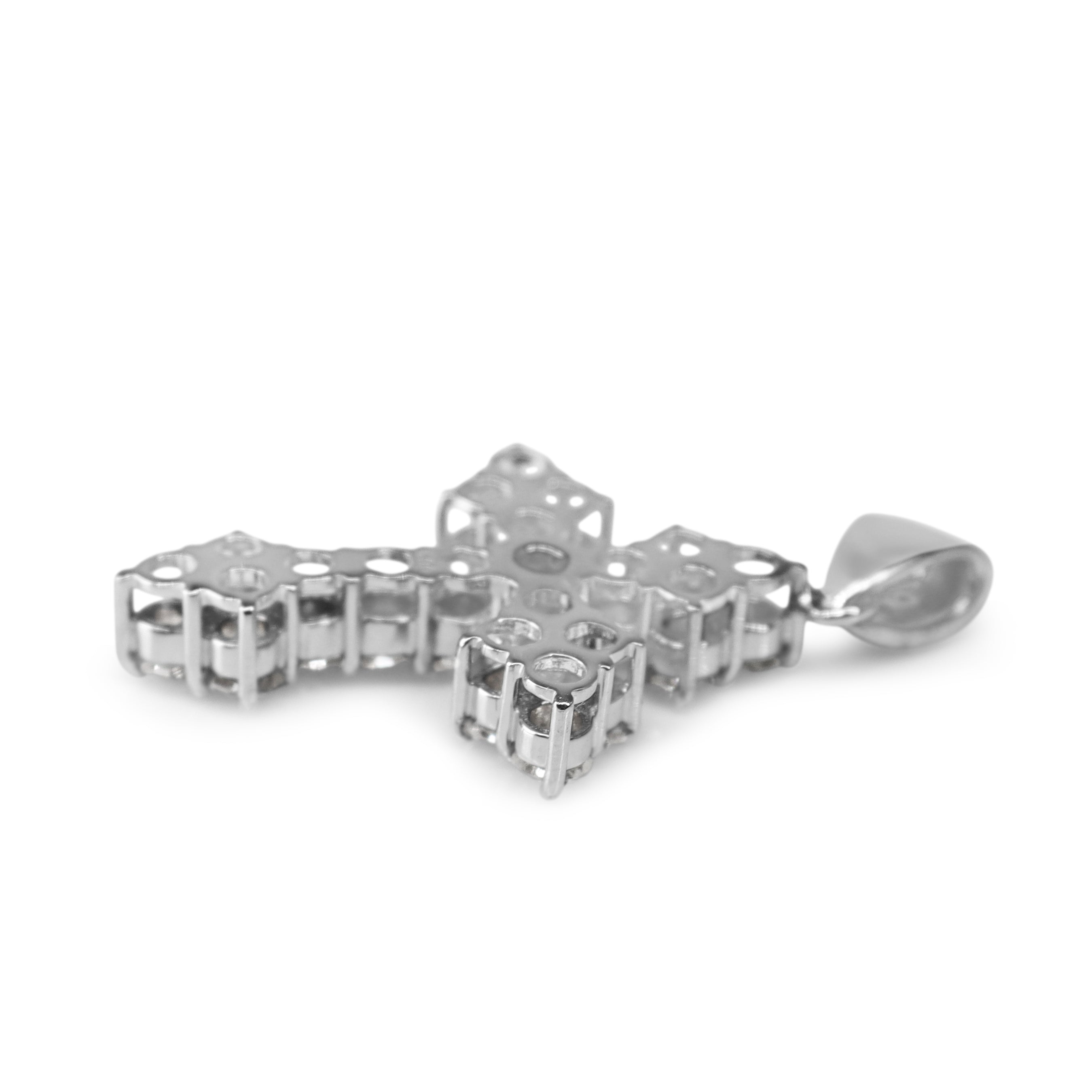 Platinum Diamond Cross Pendant