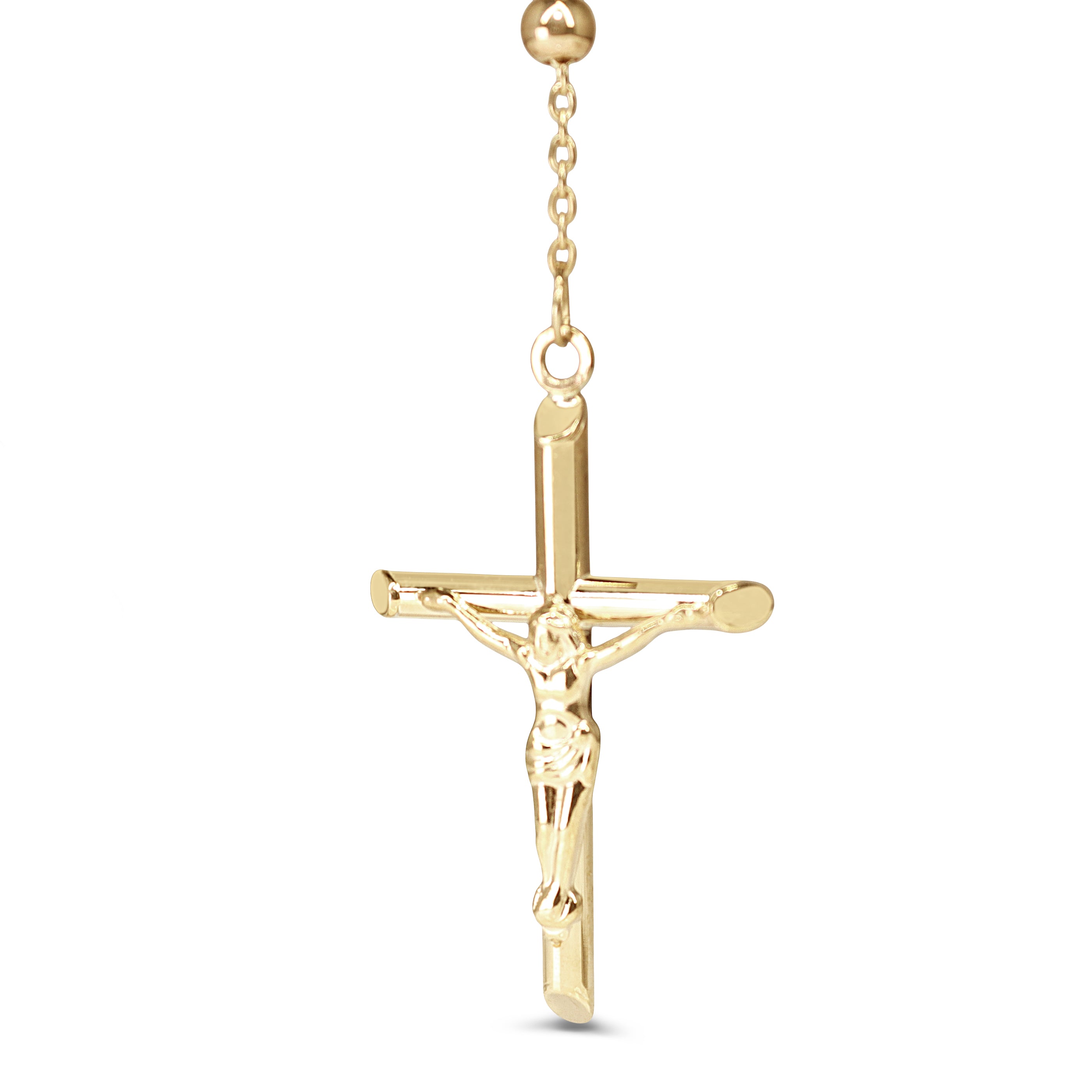 9ct Yellow Gold Rosary Bead Necklace