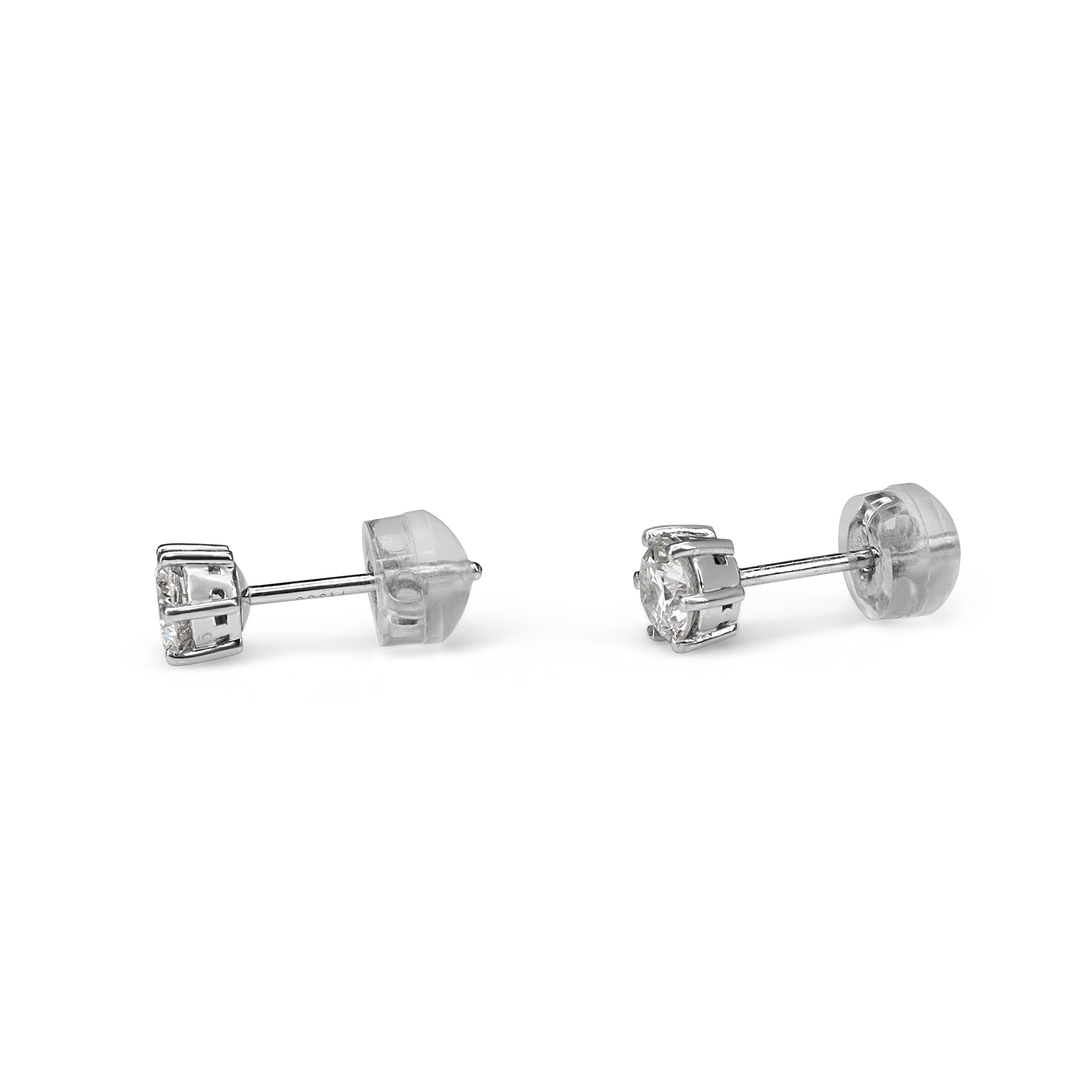 Platinum .70ct Diamond Stud Earrings