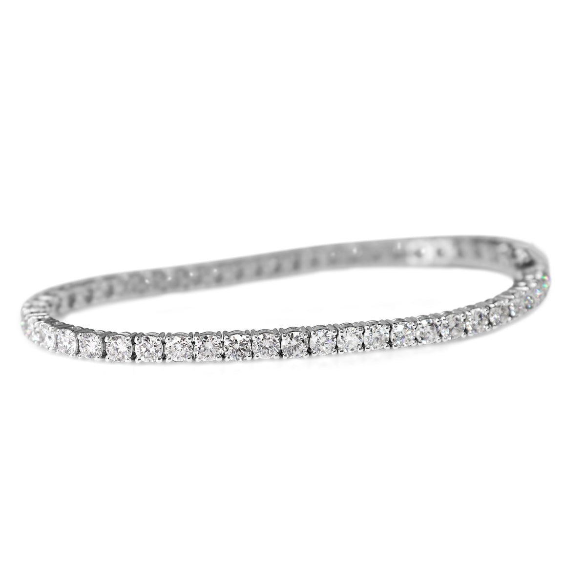 18ct White Gold 6.00ct Lab Grown Diamond Tennis Bracelet