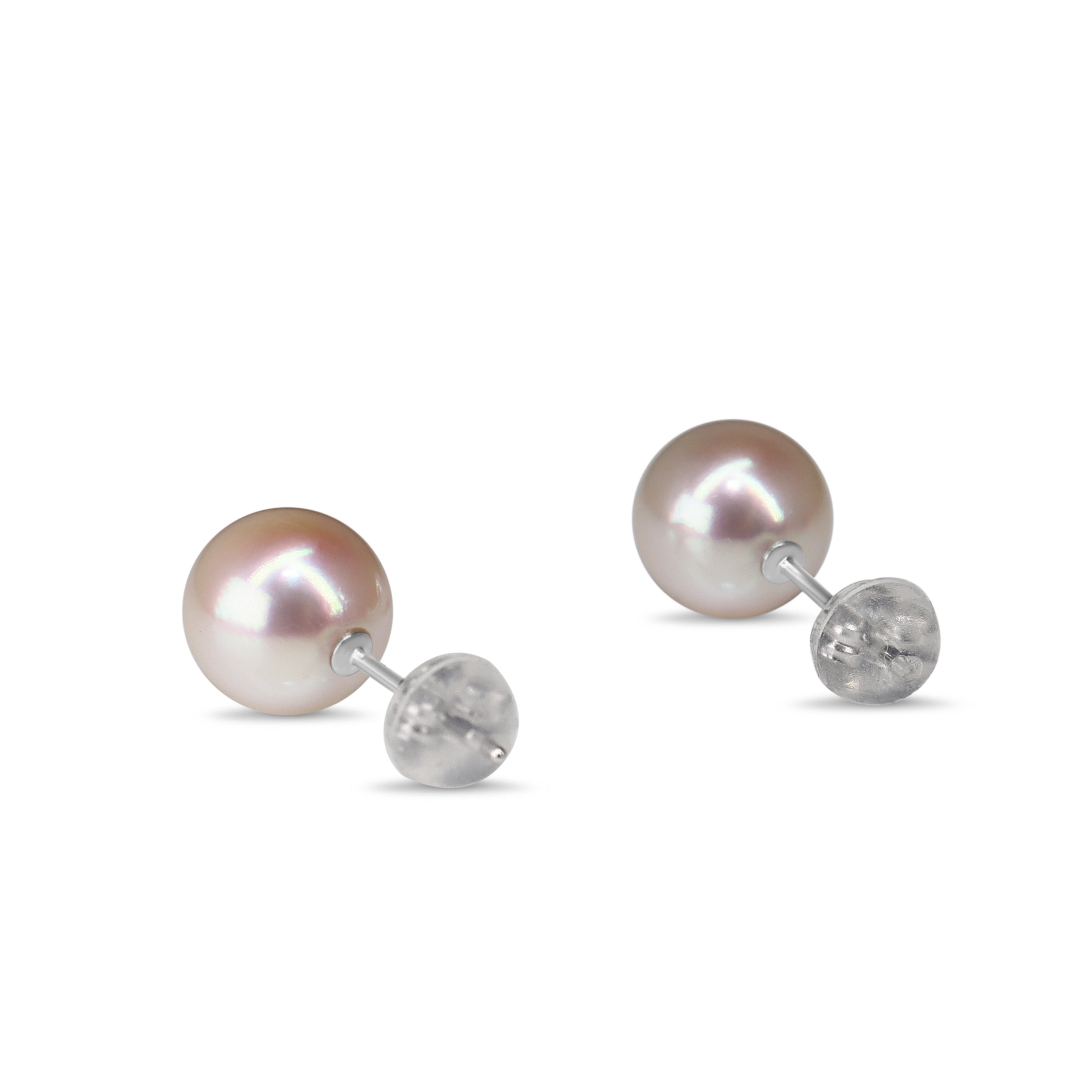 14ct White Gold 8.3mm Akoya Pearl Earrings