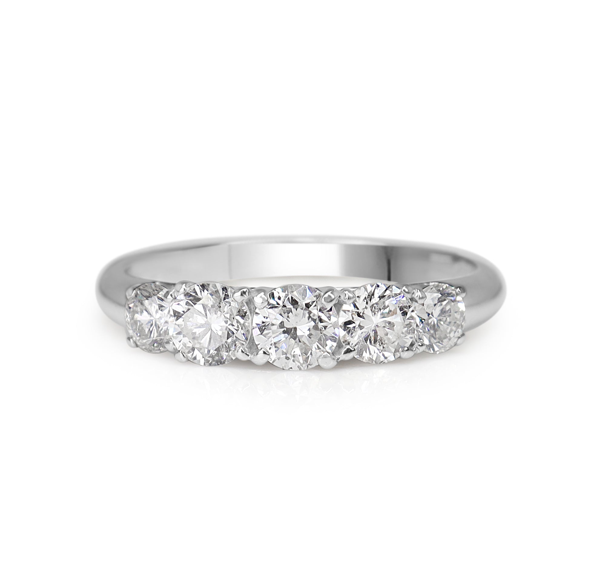 Platinum 1.01ct 5 Stone Graduated Diamond Ring