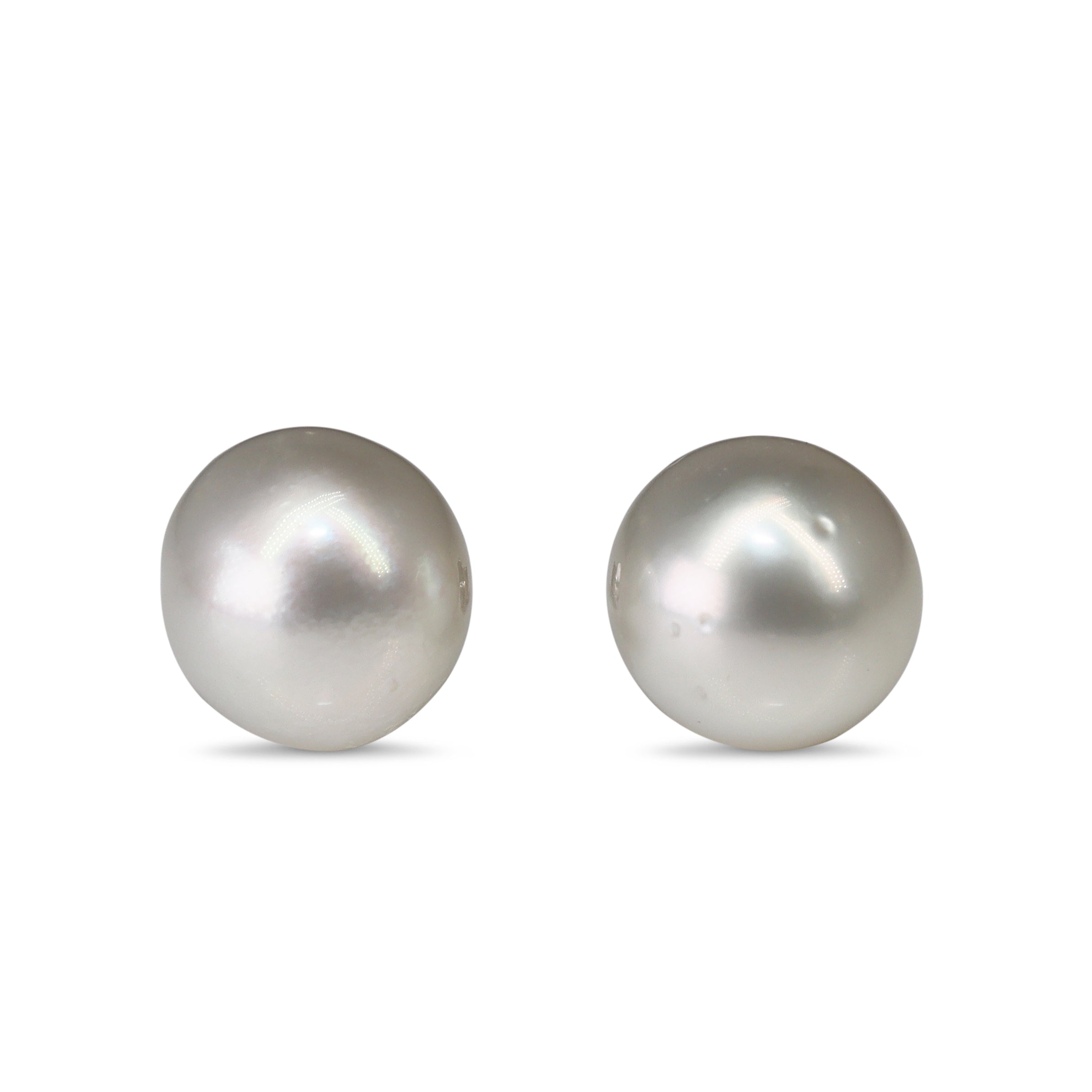 18ct White Gold 10.8mm South Sea Pearl Stud Earrings