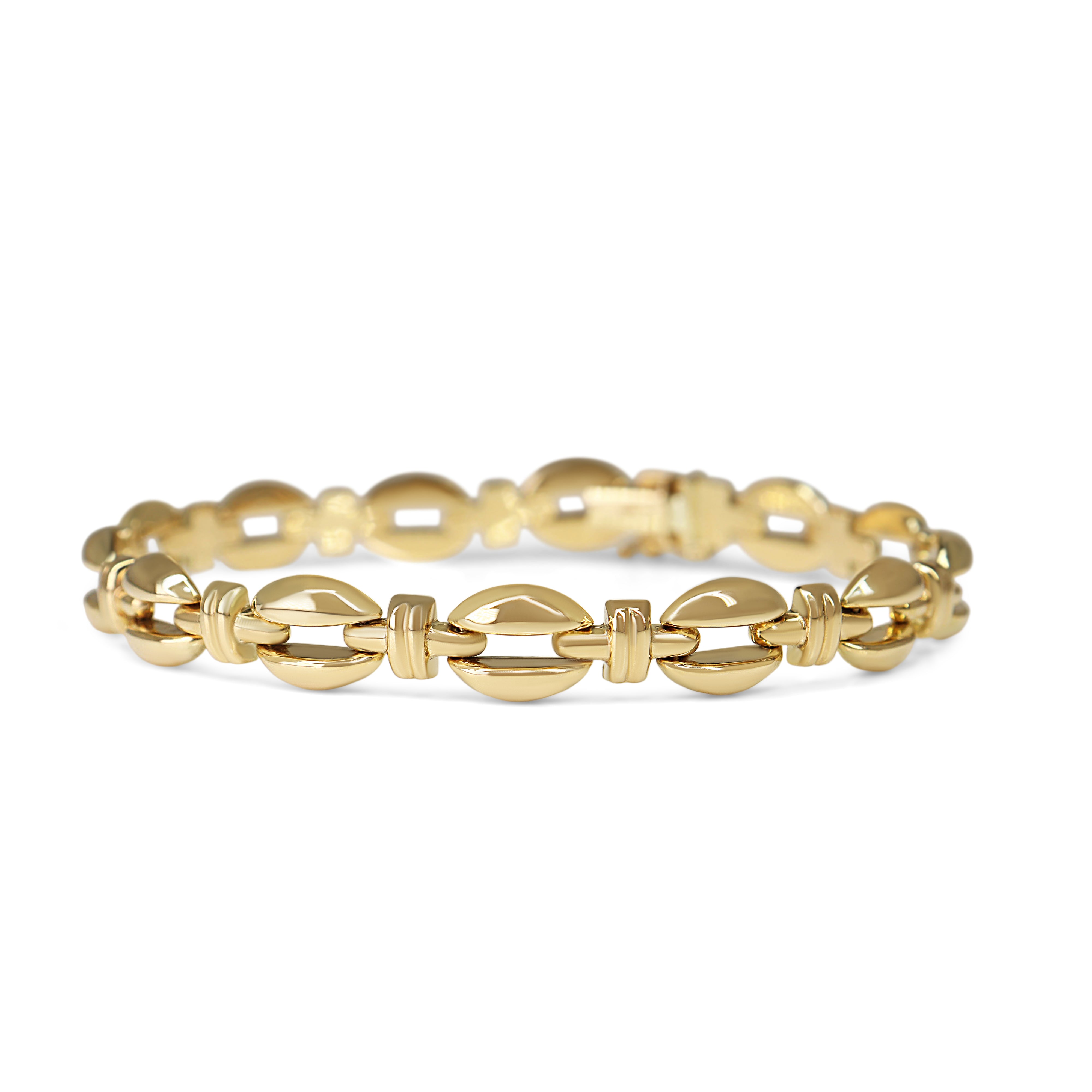 9ct Yellow Gold Fancy Link Bracelet