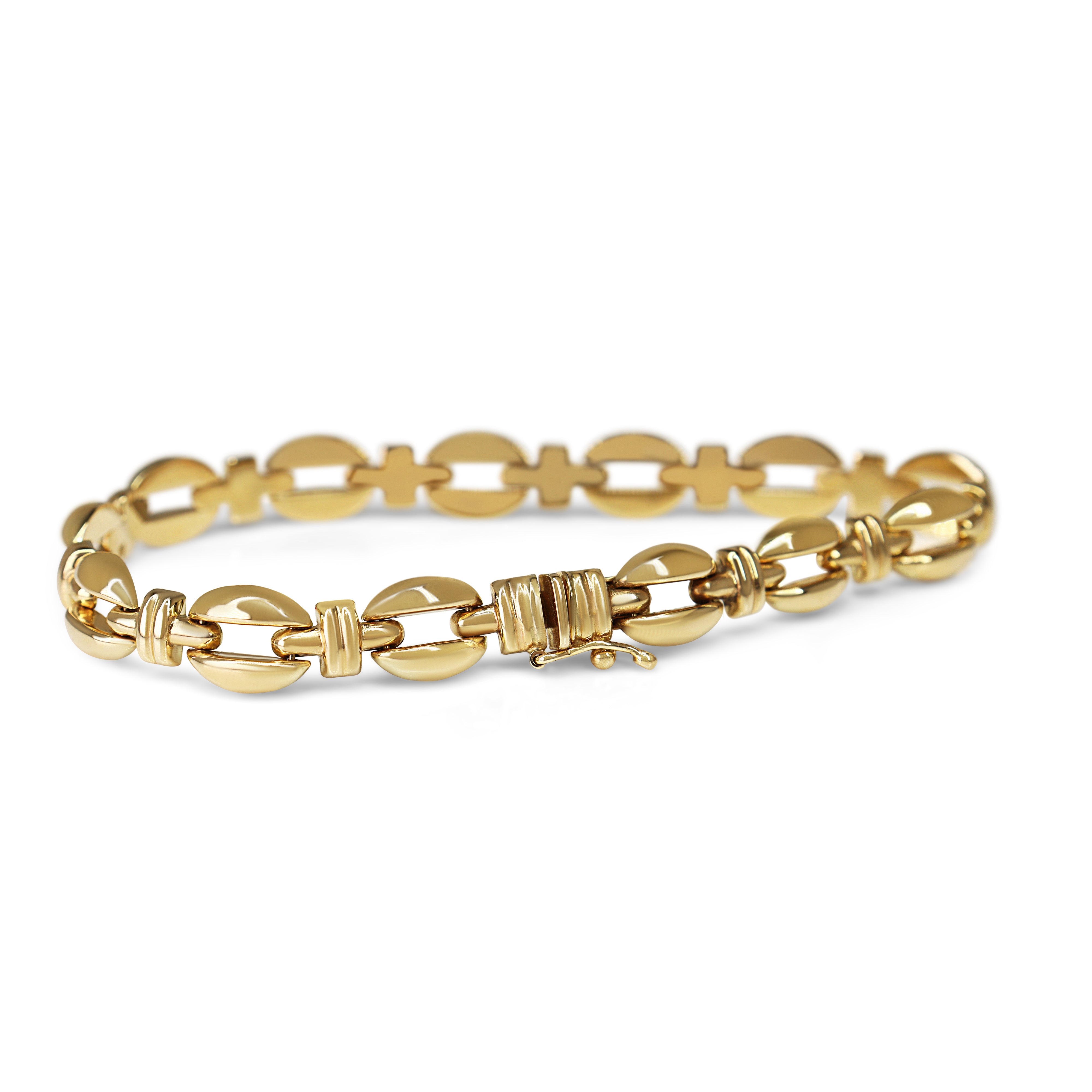 9ct Yellow Gold Fancy Link Bracelet