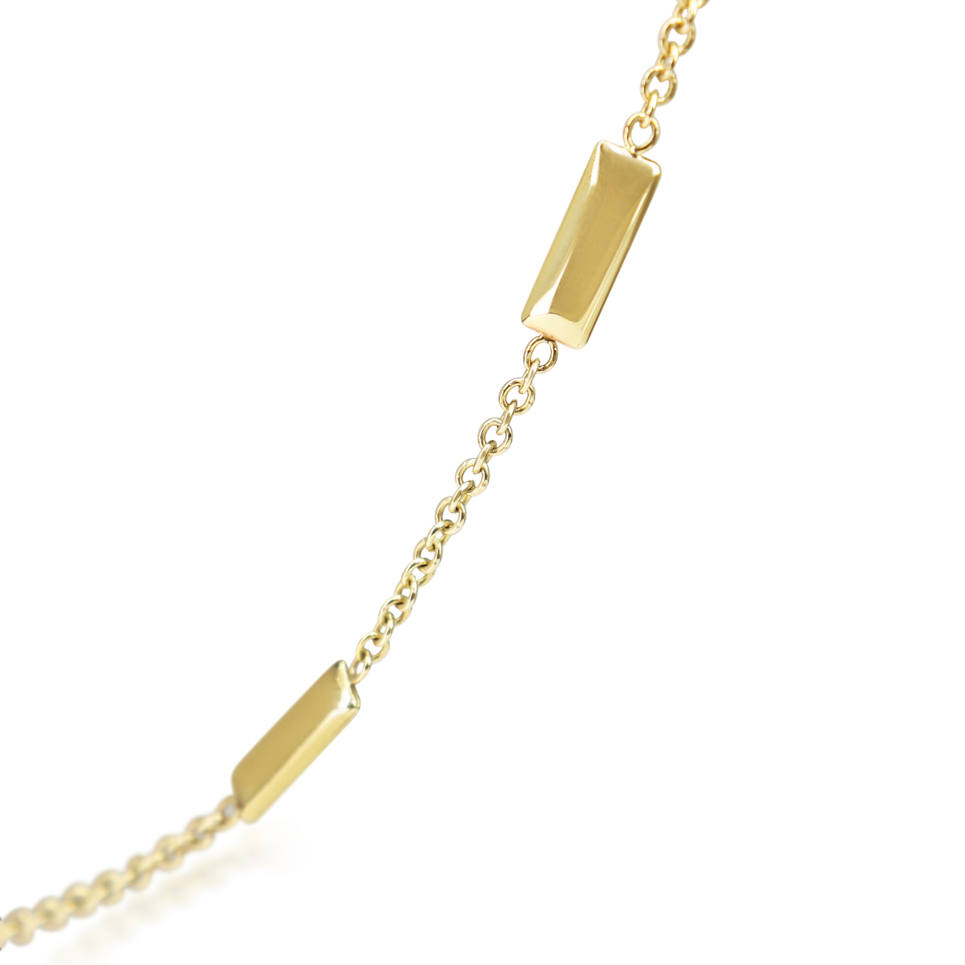 9ct Yellow Gold Chain with Bars Necklace