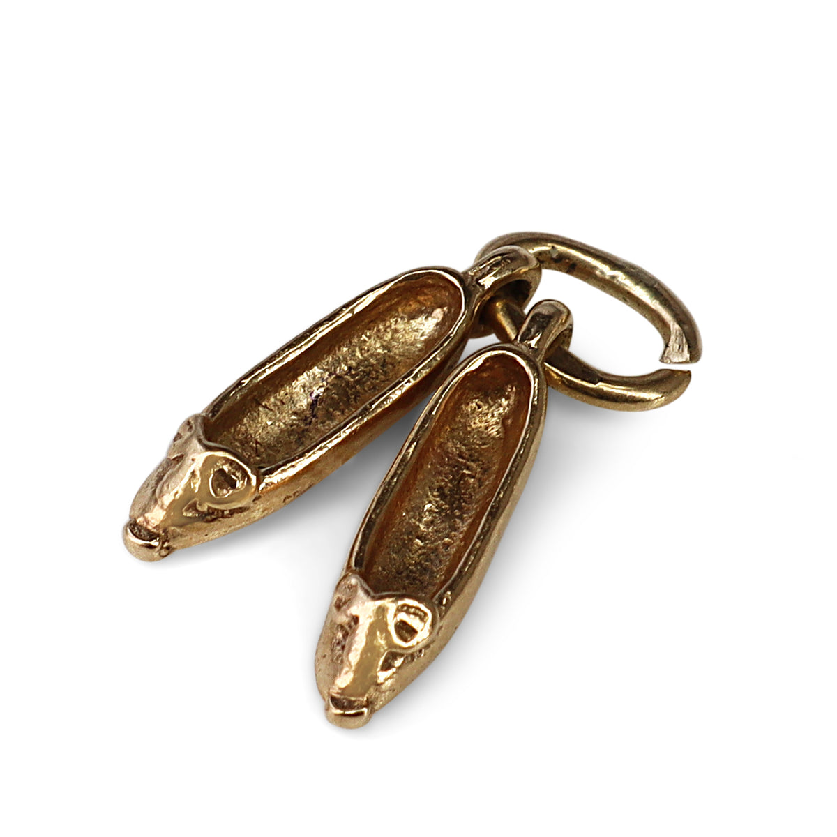 9ct Yellow Gold Slippers (Shoes) Charm