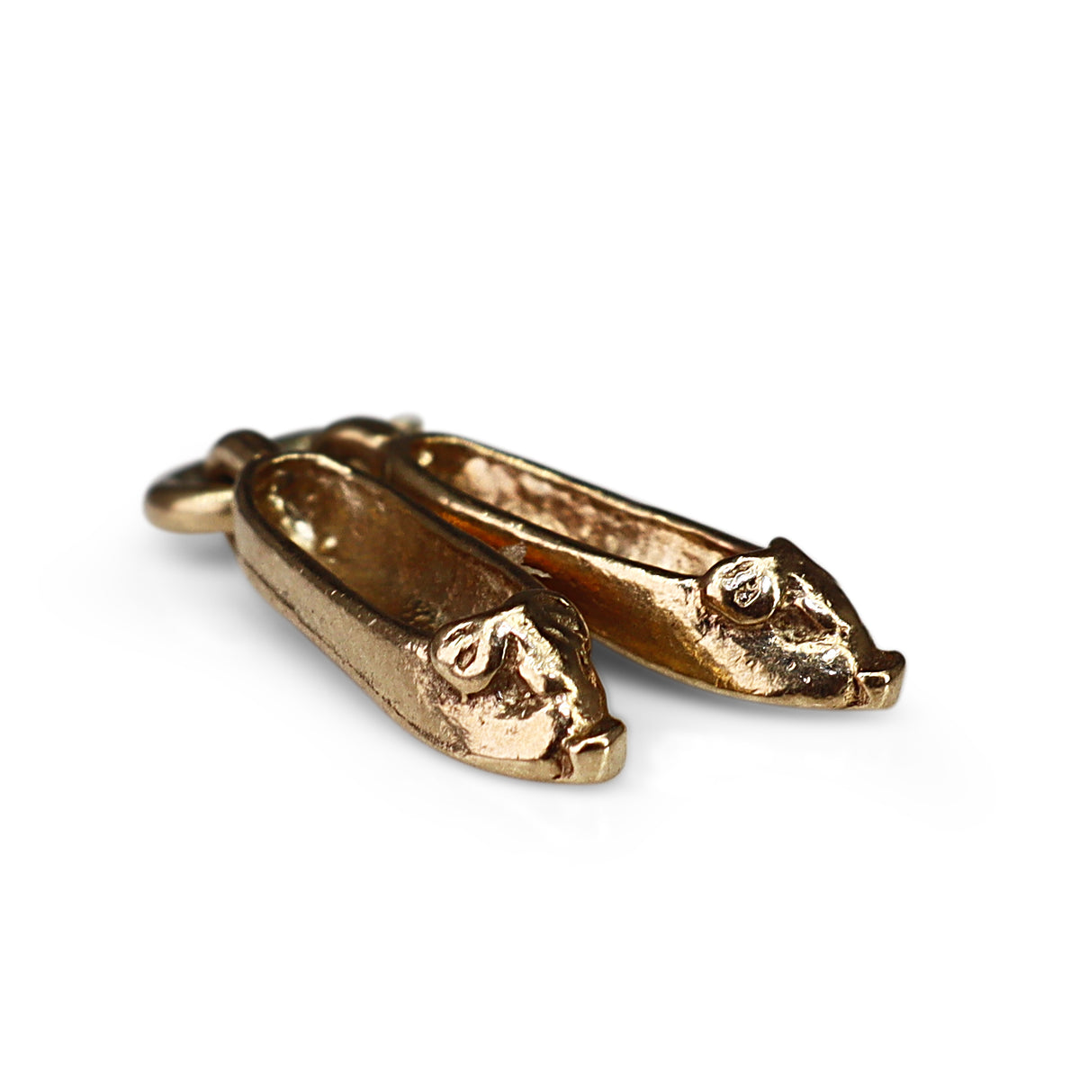 9ct Yellow Gold Slippers (Shoes) Charm