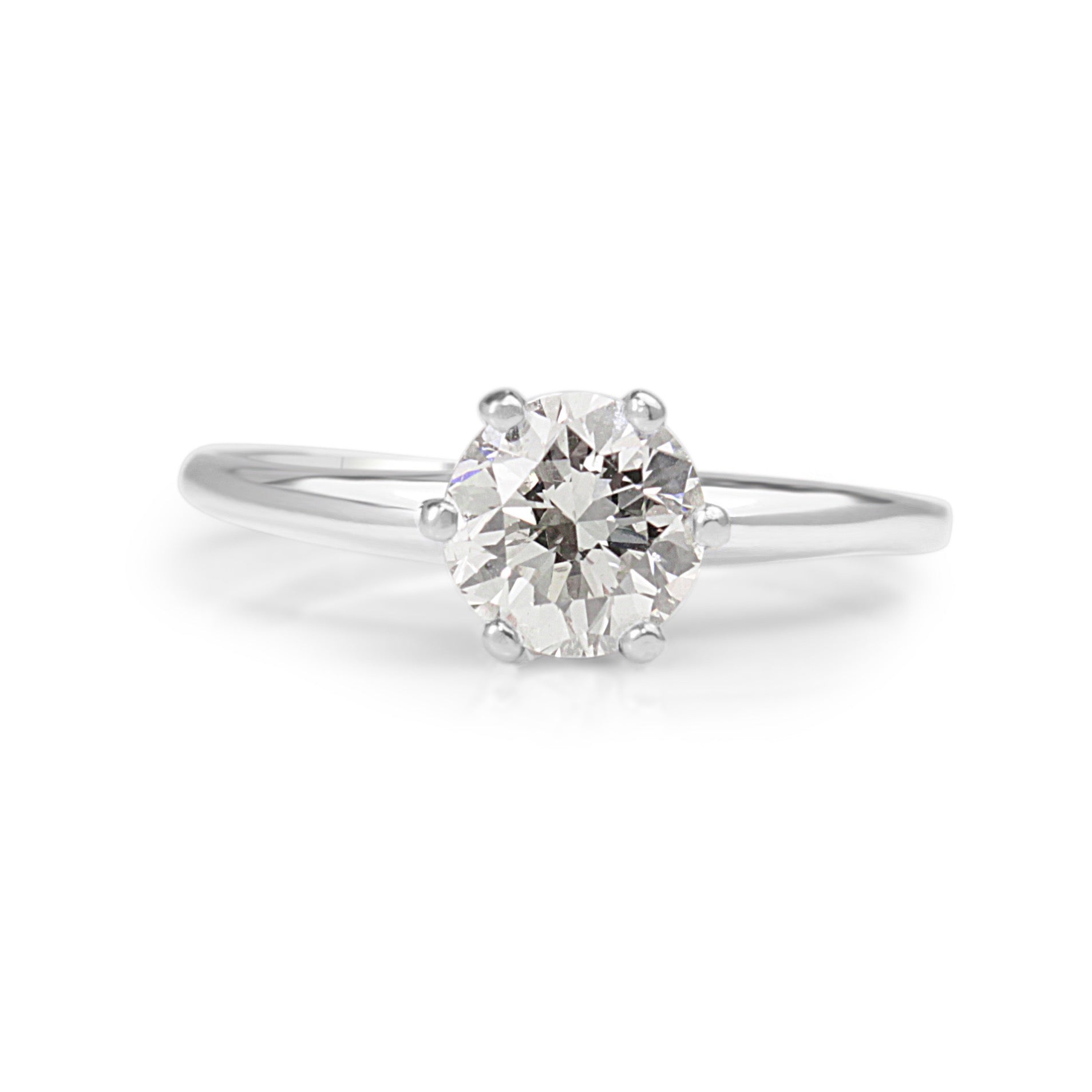 platinum diamond solitaire engagement ring Australia