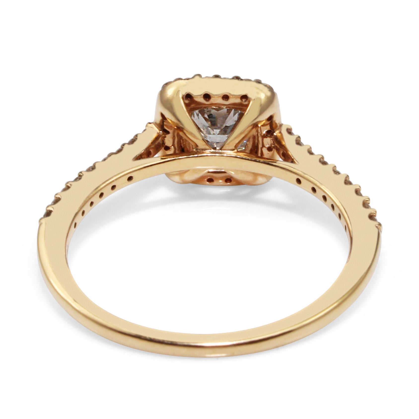 luxury rose gold engagement ring sparkle