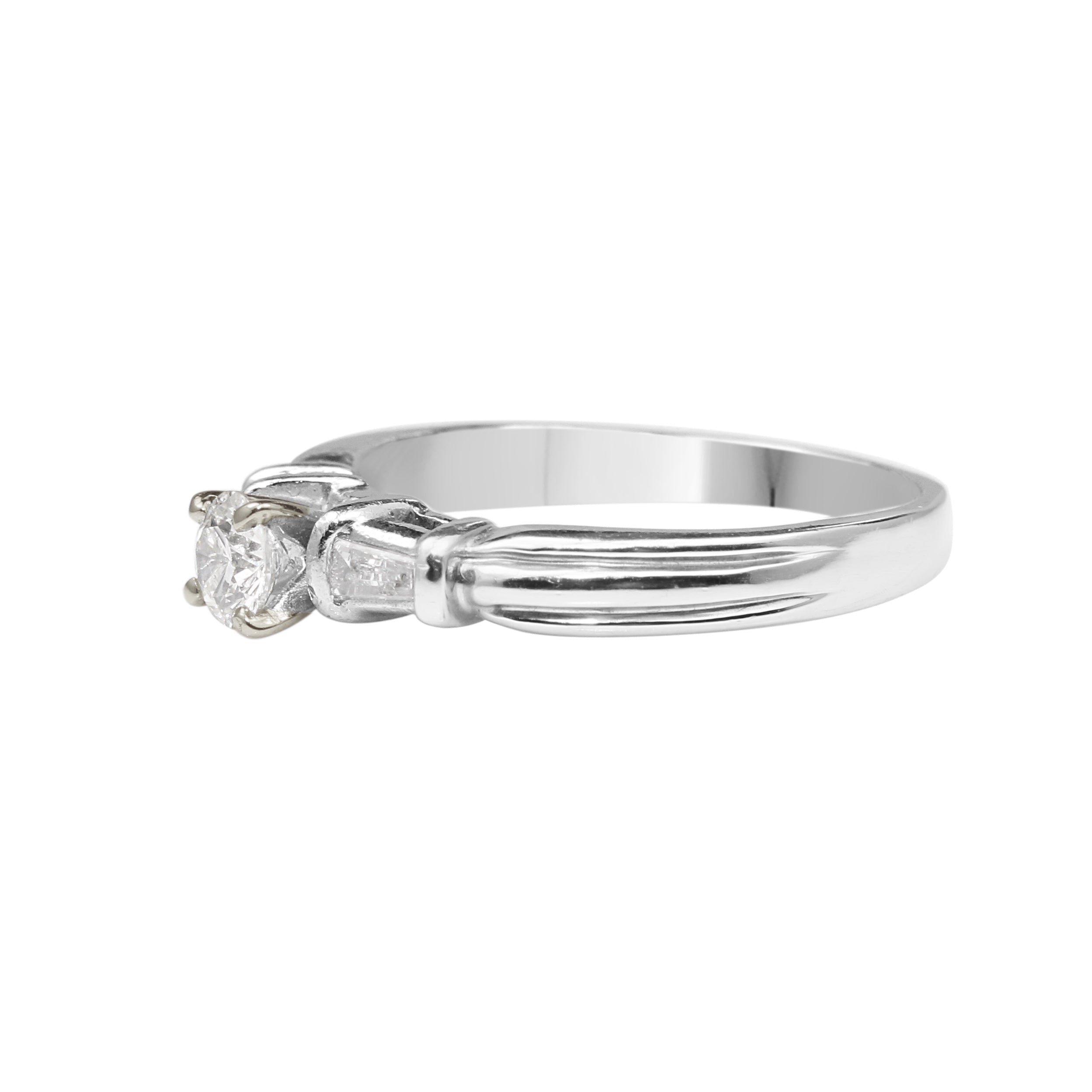Platinum Vintage Diamond Solitaire Ring